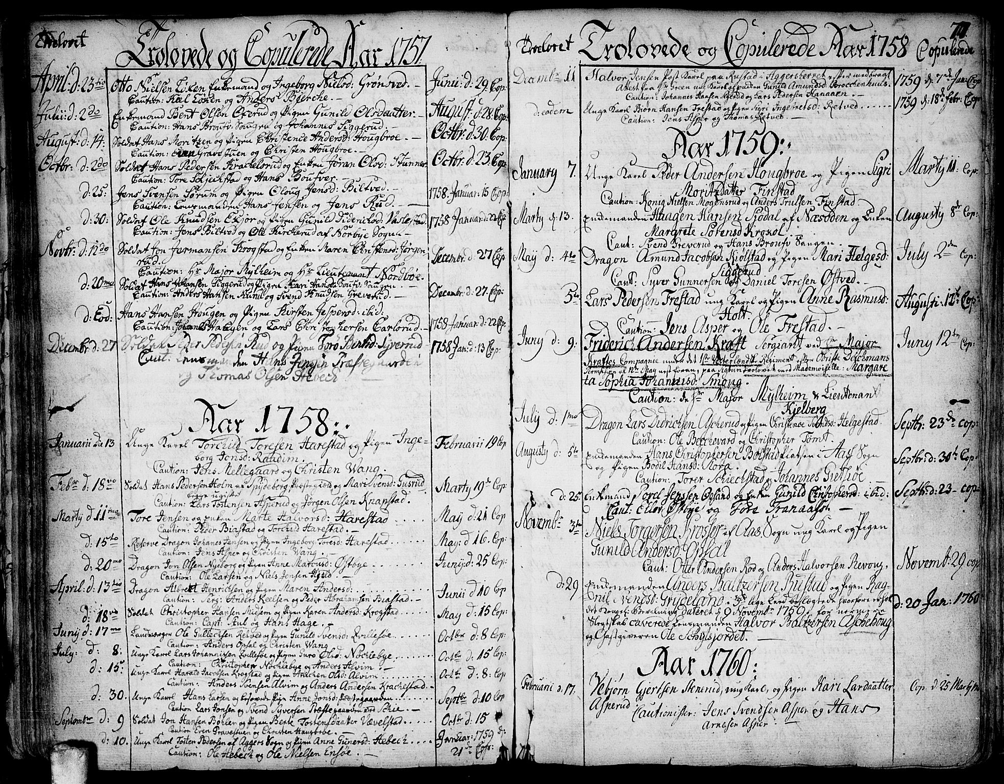 Kråkstad prestekontor Kirkebøker, SAO/A-10125a/F/Fa/L0001: Parish register (official) no. I 1, 1736-1785, p. 77