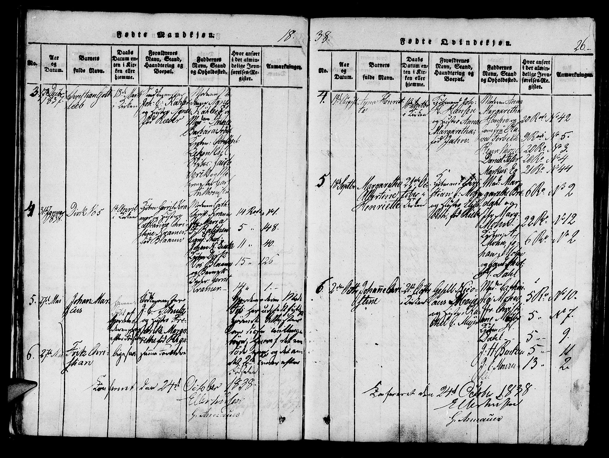 Mariakirken Sokneprestembete, SAB/A-76901/H/Haa/L0005: Parish register (official) no. A 5, 1815-1845, p. 26