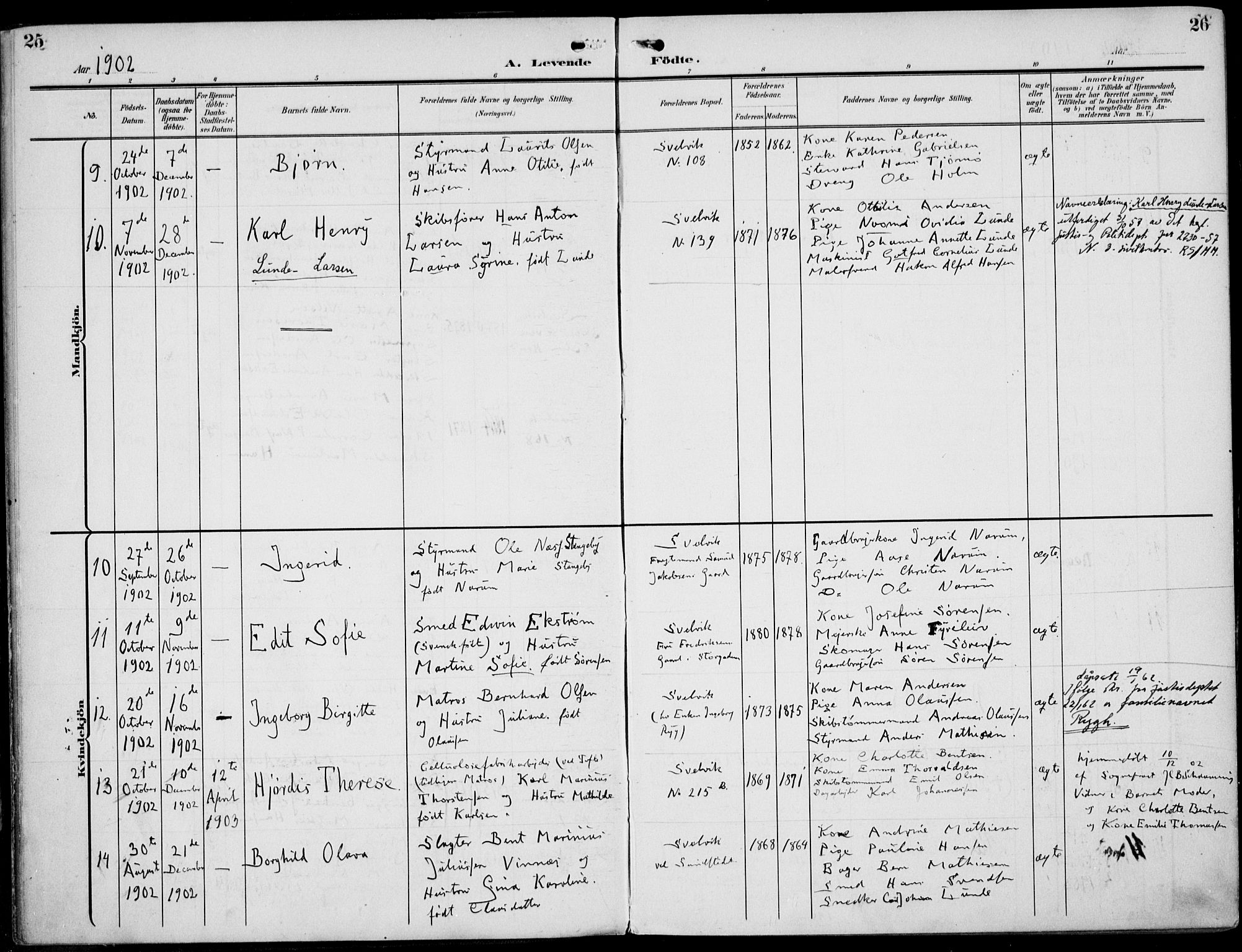 Strømm kirkebøker, AV/SAKO-A-322/F/Fb/L0002: Parish register (official) no. II 2, 1900-1919, p. 25-26