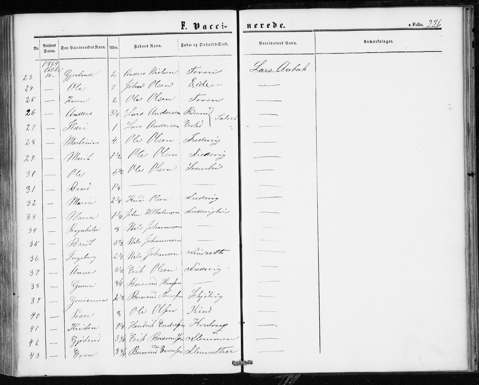 Ministerialprotokoller, klokkerbøker og fødselsregistre - Møre og Romsdal, AV/SAT-A-1454/586/L0985: Parish register (official) no. 586A11, 1857-1866, p. 226