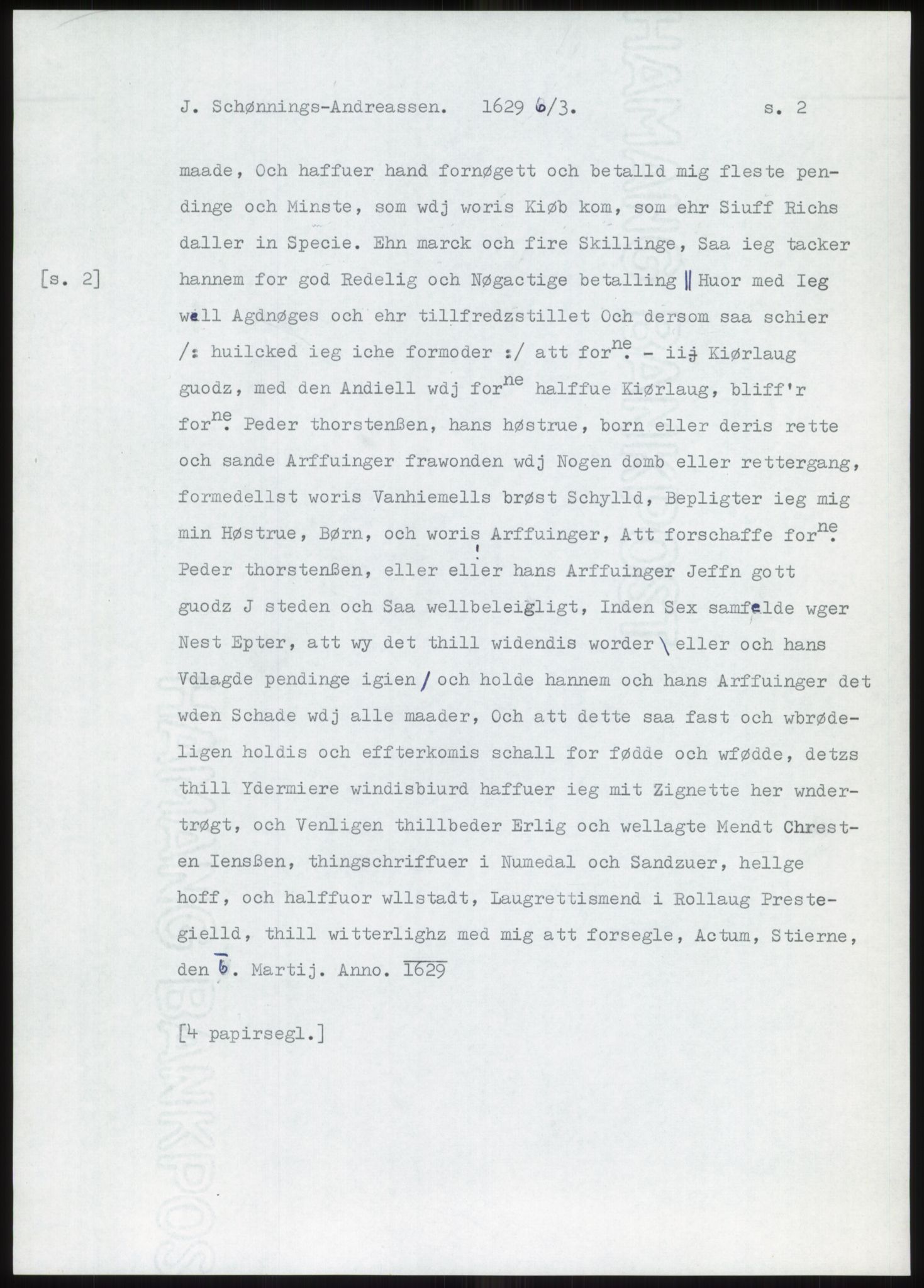 Samlinger til kildeutgivelse, Diplomavskriftsamlingen, AV/RA-EA-4053/H/Ha, p. 96