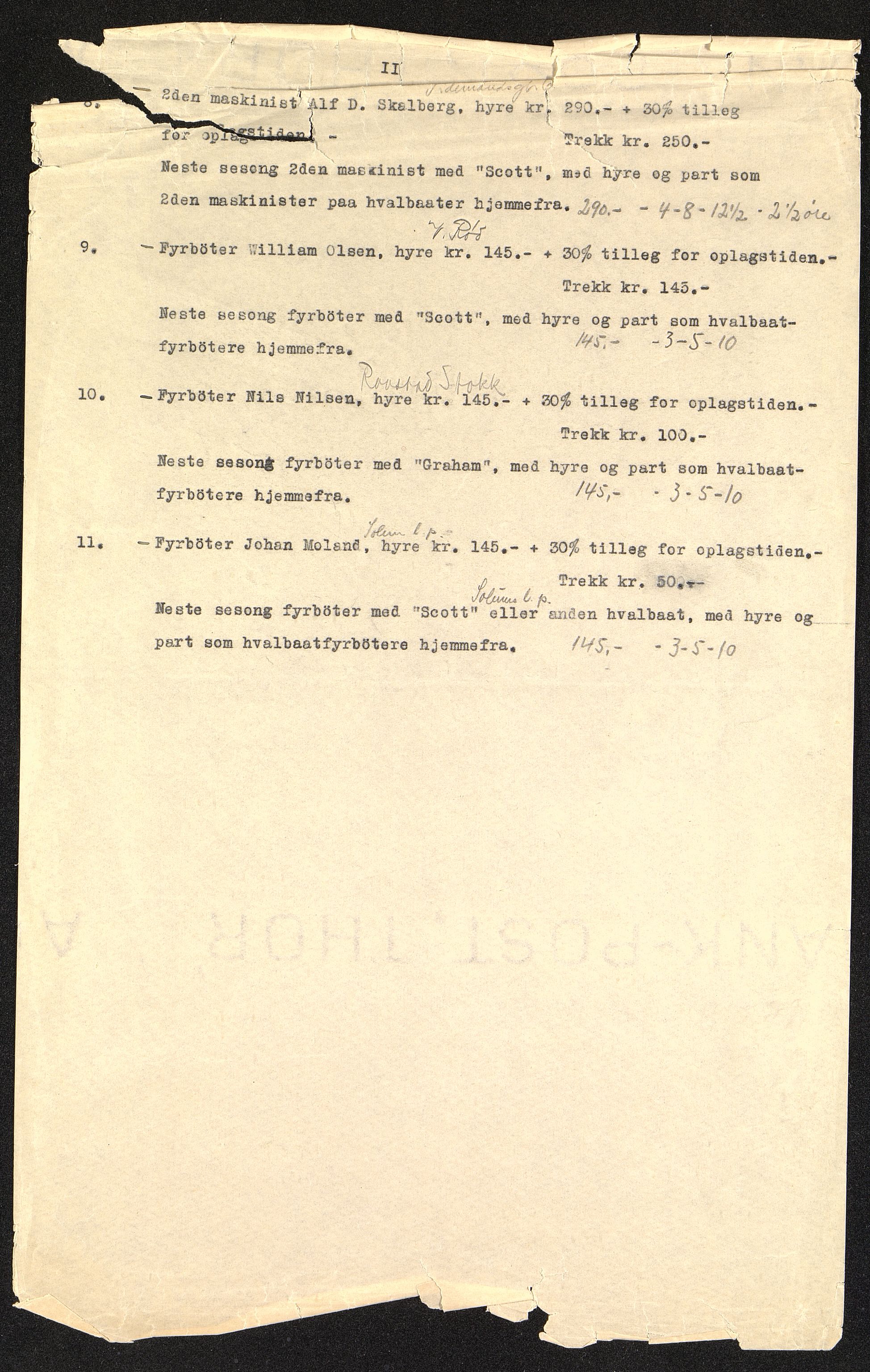 Sydhavet AS, VEMU/ARS-A-1014/P/L0001: Mannskapslister, 1914-1931, p. 126