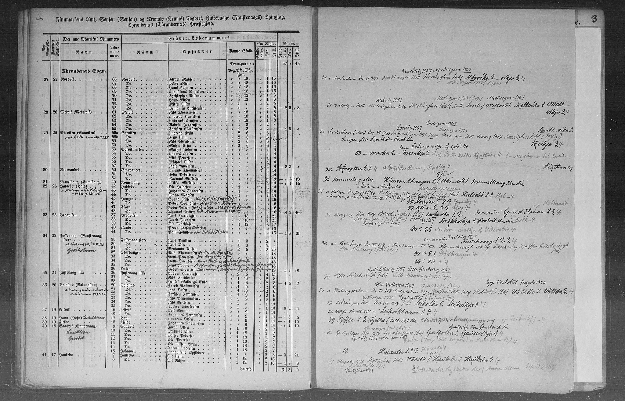 Rygh, RA/PA-0034/F/Fb/L0015/0003: Matrikkelen for 1838 / Matrikkelen for 1838 - Tromsø amt (Troms fylke), 1838, p. 2b