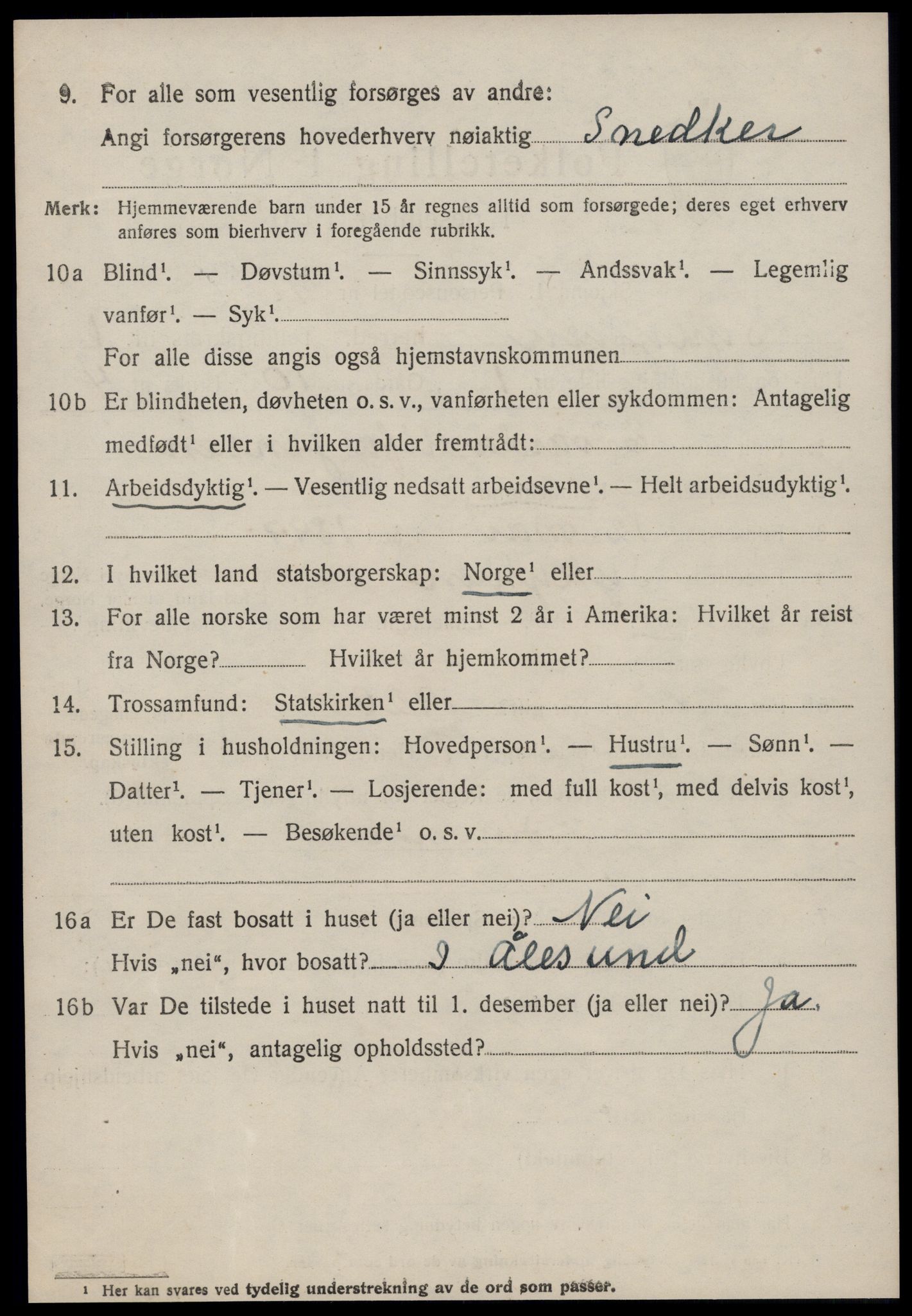 SAT, 1920 census for Sykkylven, 1920, p. 930