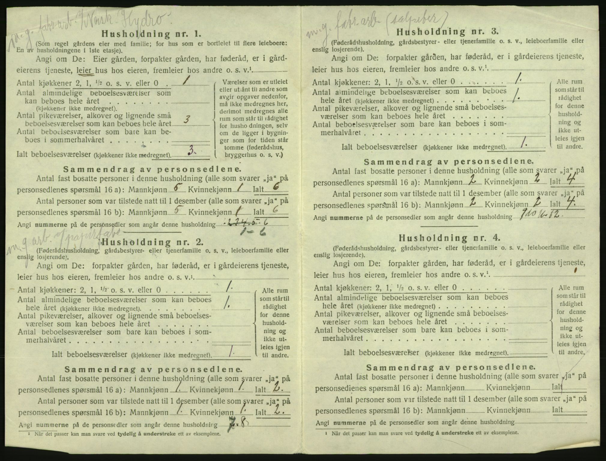 SAKO, 1920 census for Heddal, 1920, p. 45