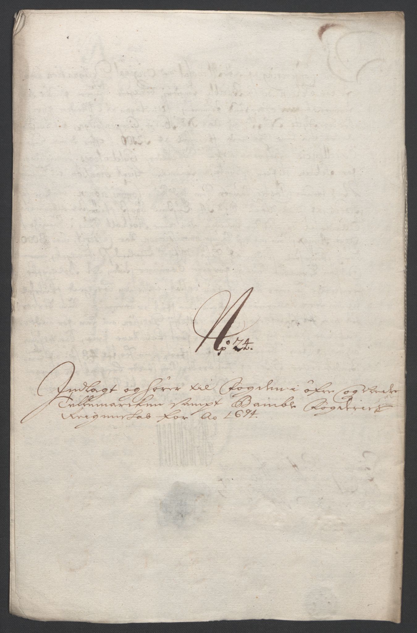 Rentekammeret inntil 1814, Reviderte regnskaper, Fogderegnskap, AV/RA-EA-4092/R36/L2092: Fogderegnskap Øvre og Nedre Telemark og Bamble, 1694, p. 204