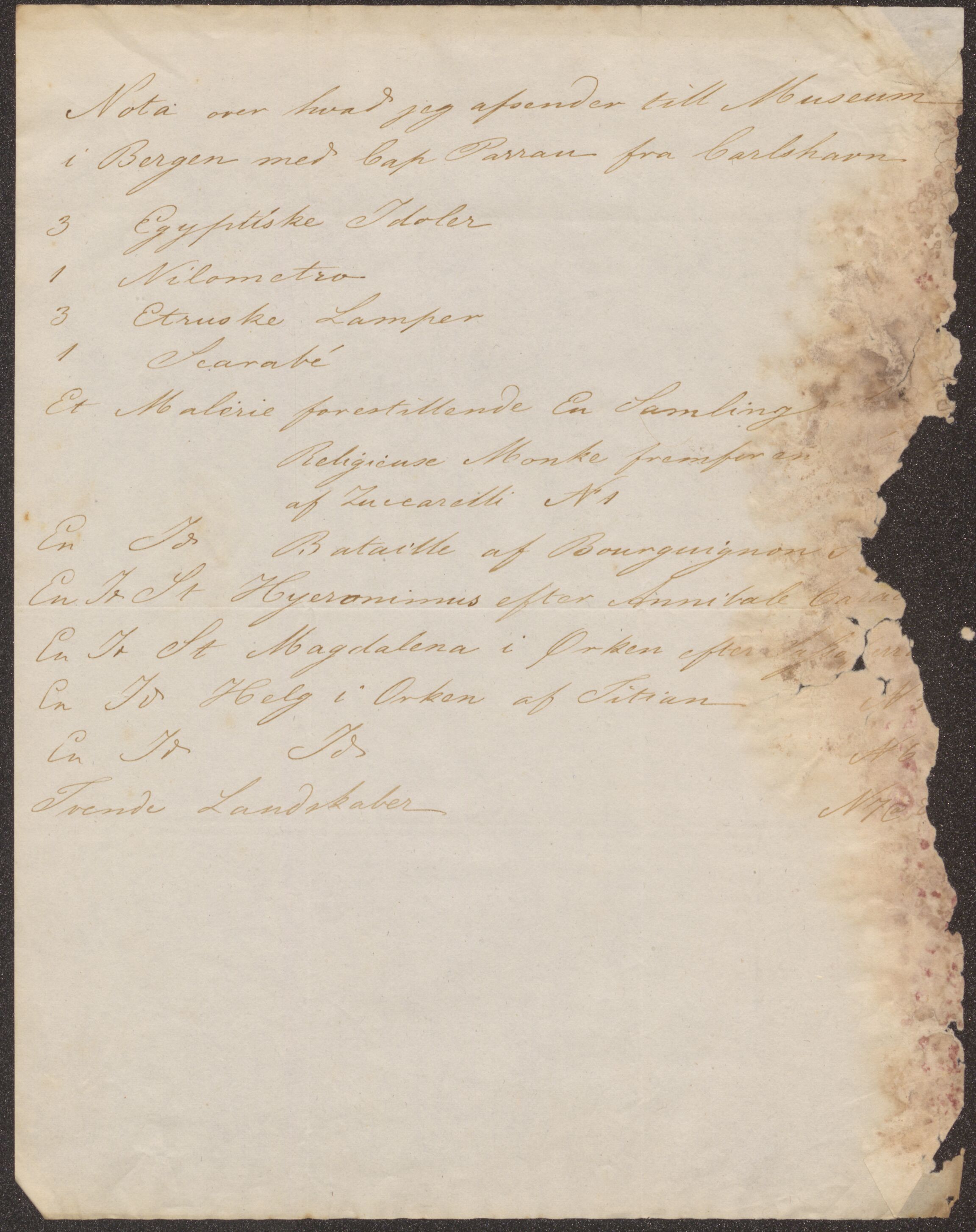 Bergens Museum, UMB/A007/D/Da/L0006/0003: Brevsamling 1833 - 1834 / Brevsamling 1834, 1834
