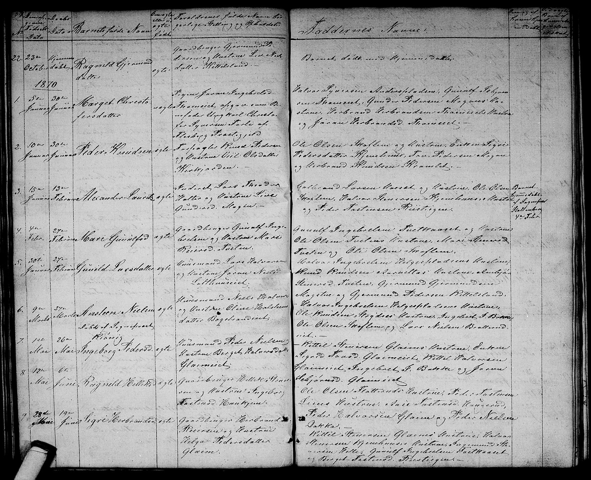 Rollag kirkebøker, SAKO/A-240/G/Gb/L0001: Parish register (copy) no. II 1, 1836-1877, p. 57
