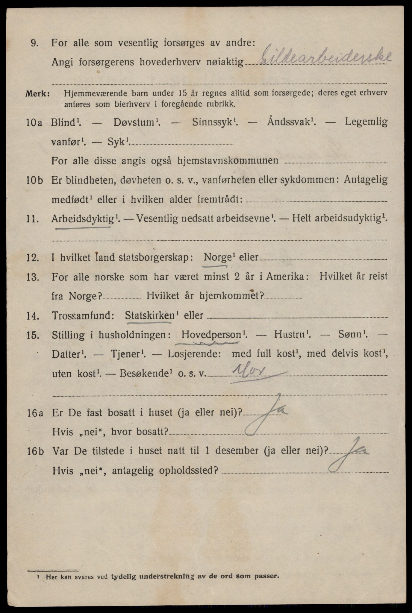 SAST, 1920 census for Skudeneshavn, 1920, p. 2455