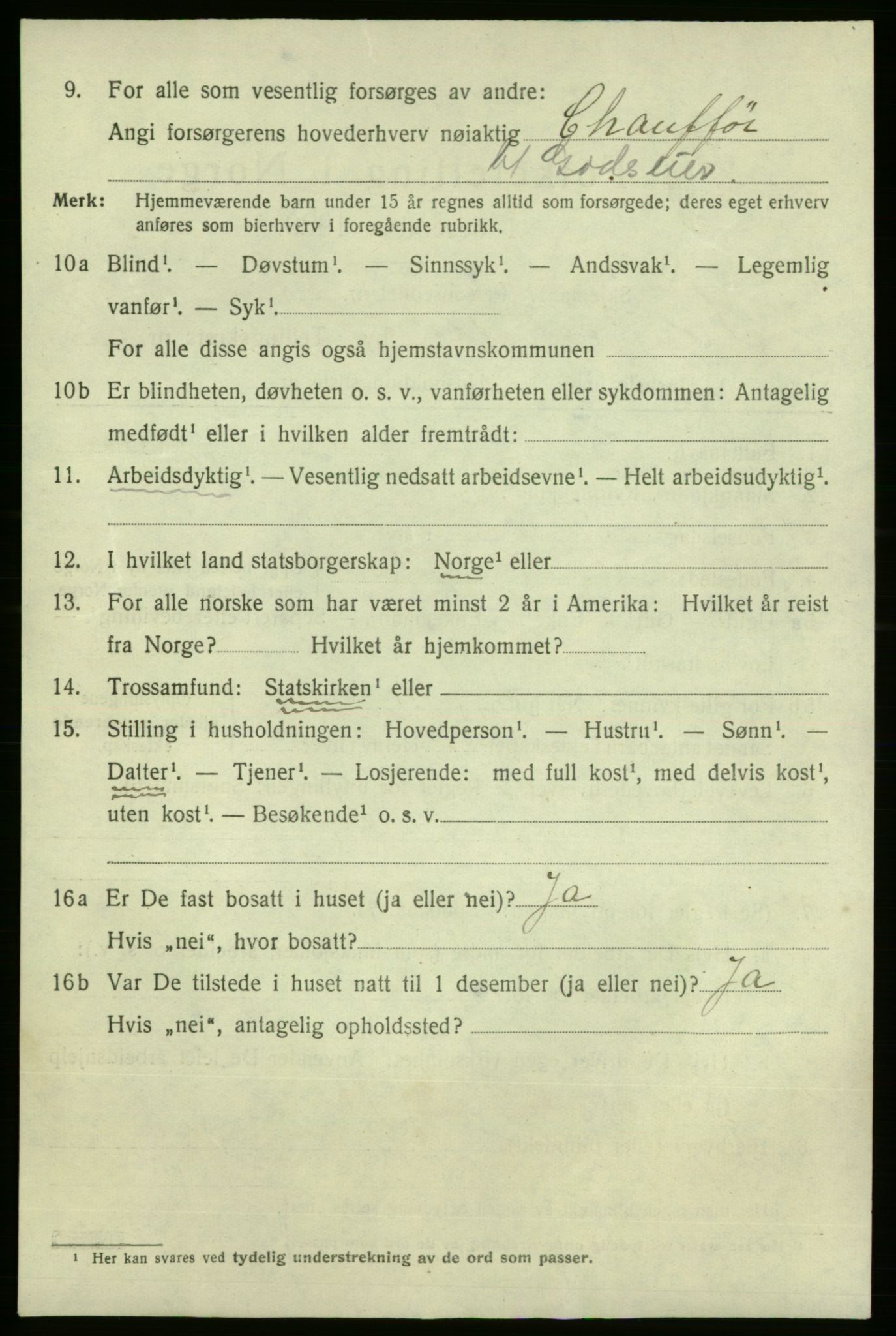 SAO, 1920 census for Fredrikshald, 1920, p. 22162