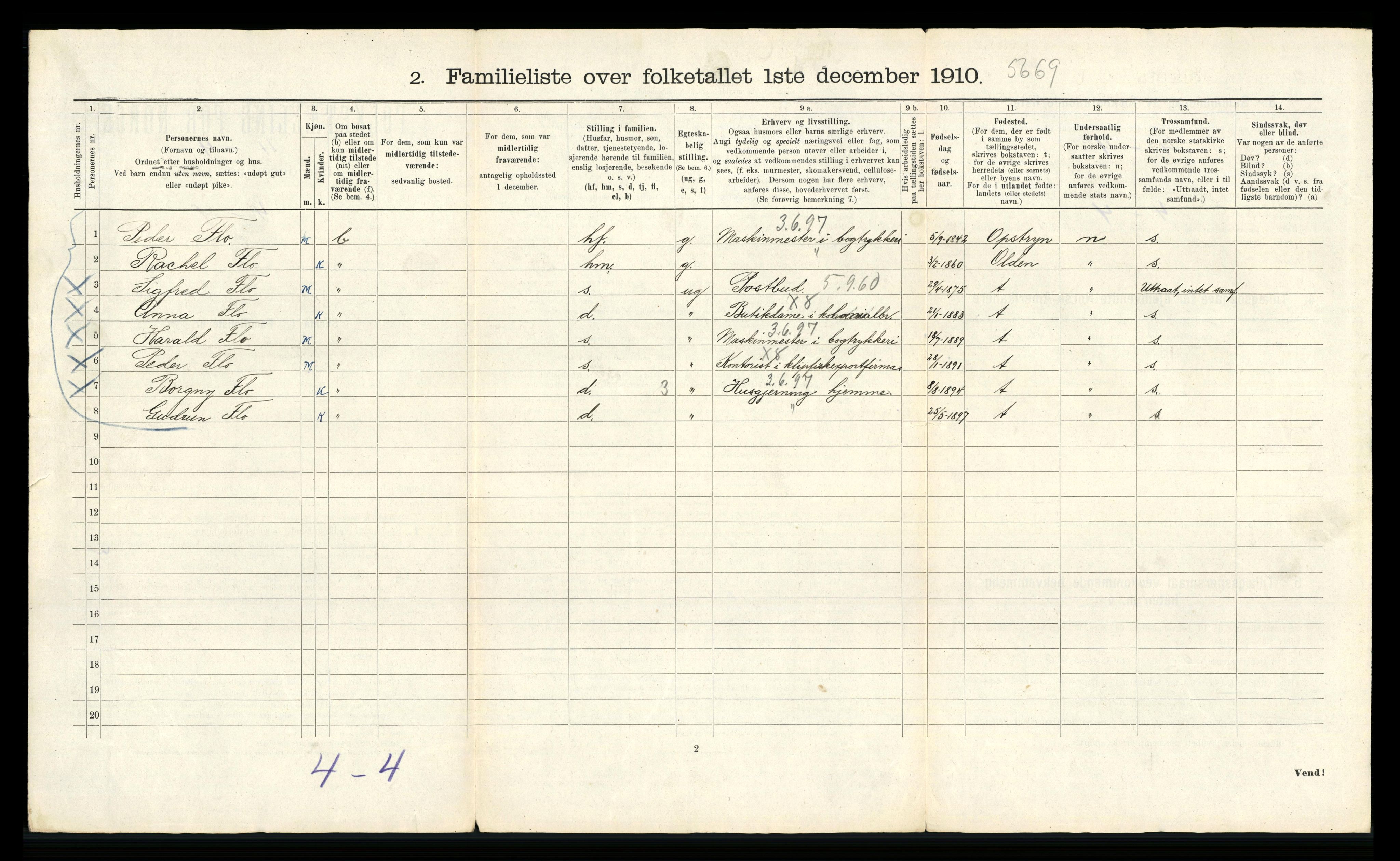 RA, 1910 census for Bergen, 1910, p. 21582