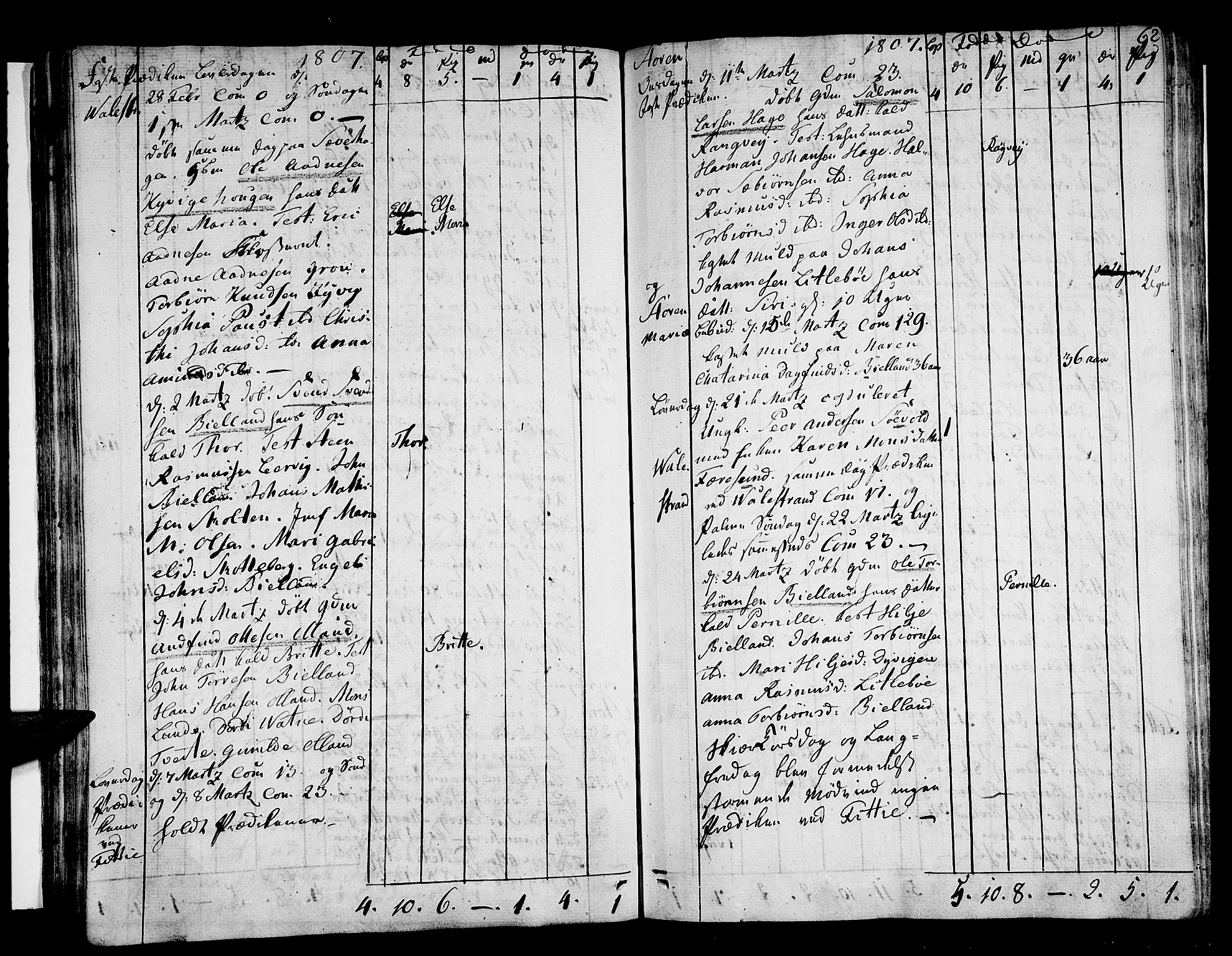 Stord sokneprestembete, AV/SAB-A-78201/H/Haa: Parish register (official) no. A 4, 1800-1815, p. 62