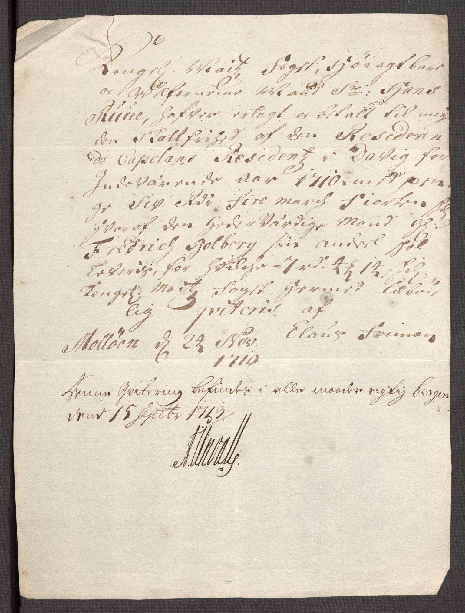 Rentekammeret inntil 1814, Reviderte regnskaper, Fogderegnskap, AV/RA-EA-4092/R53/L3433: Fogderegnskap Sunn- og Nordfjord, 1710-1711, p. 184