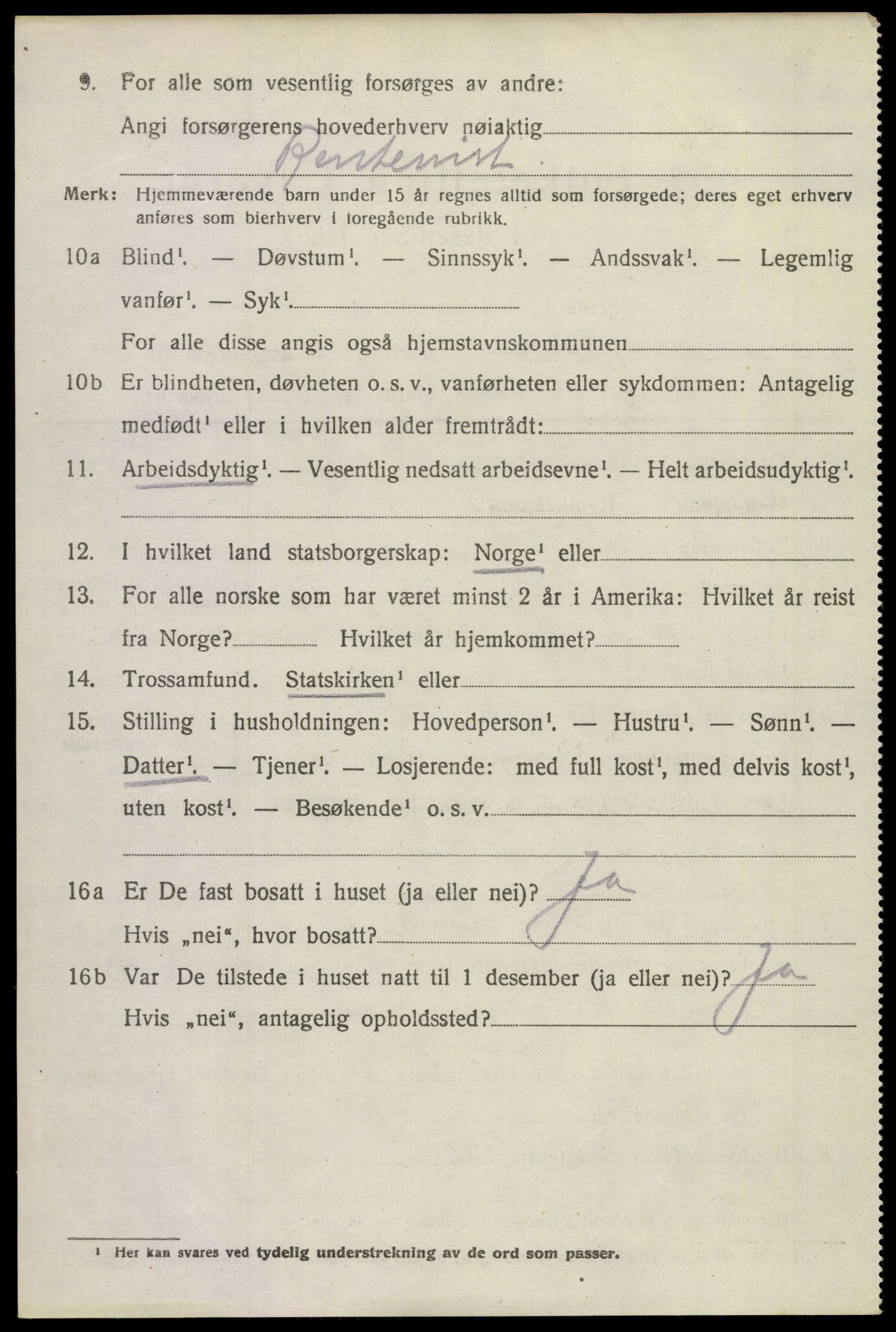 SAKO, 1920 census for Sande, 1920, p. 6409