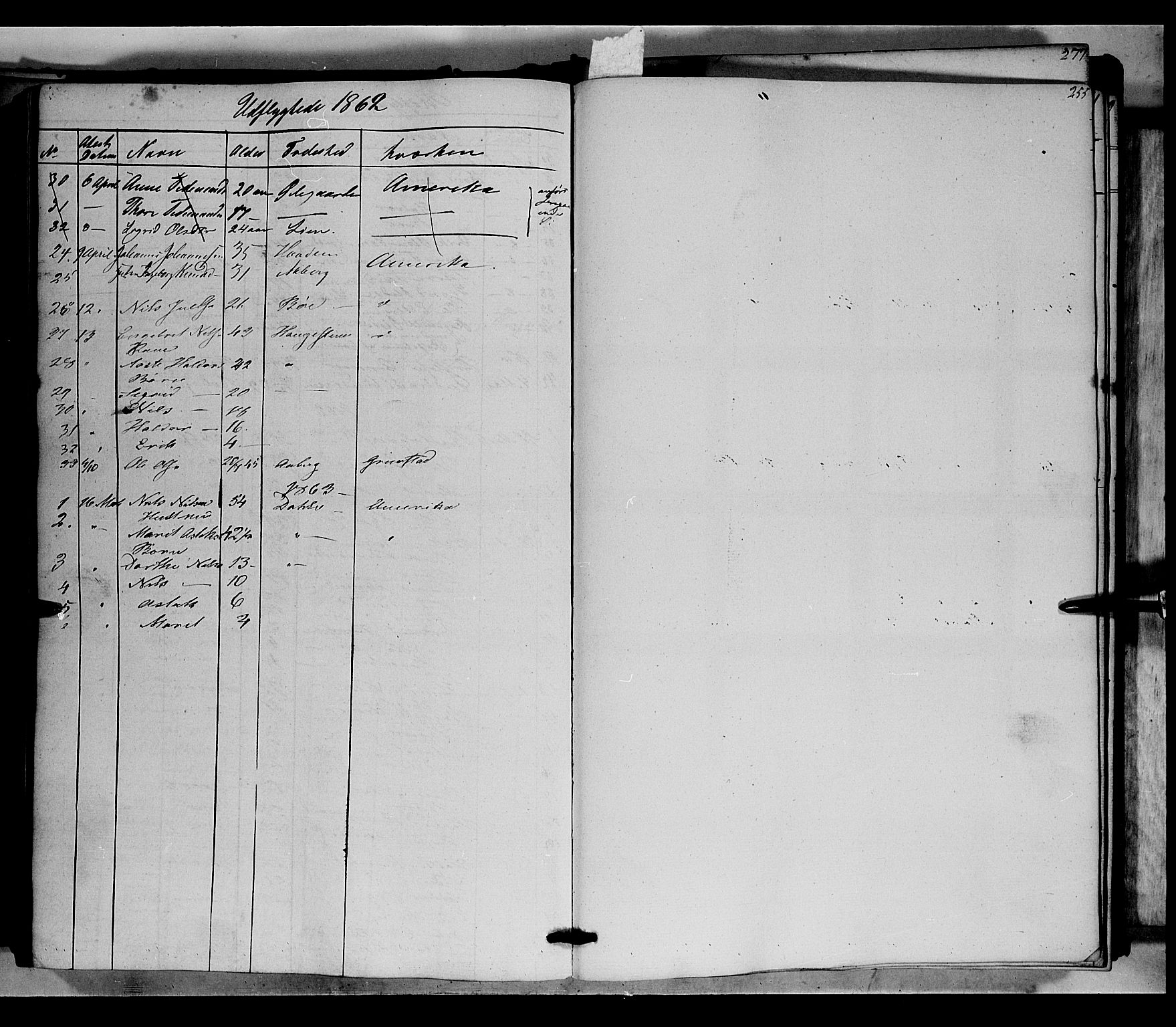 Nord-Aurdal prestekontor, AV/SAH-PREST-132/H/Ha/Haa/L0004: Parish register (official) no. 4, 1842-1863, p. 255