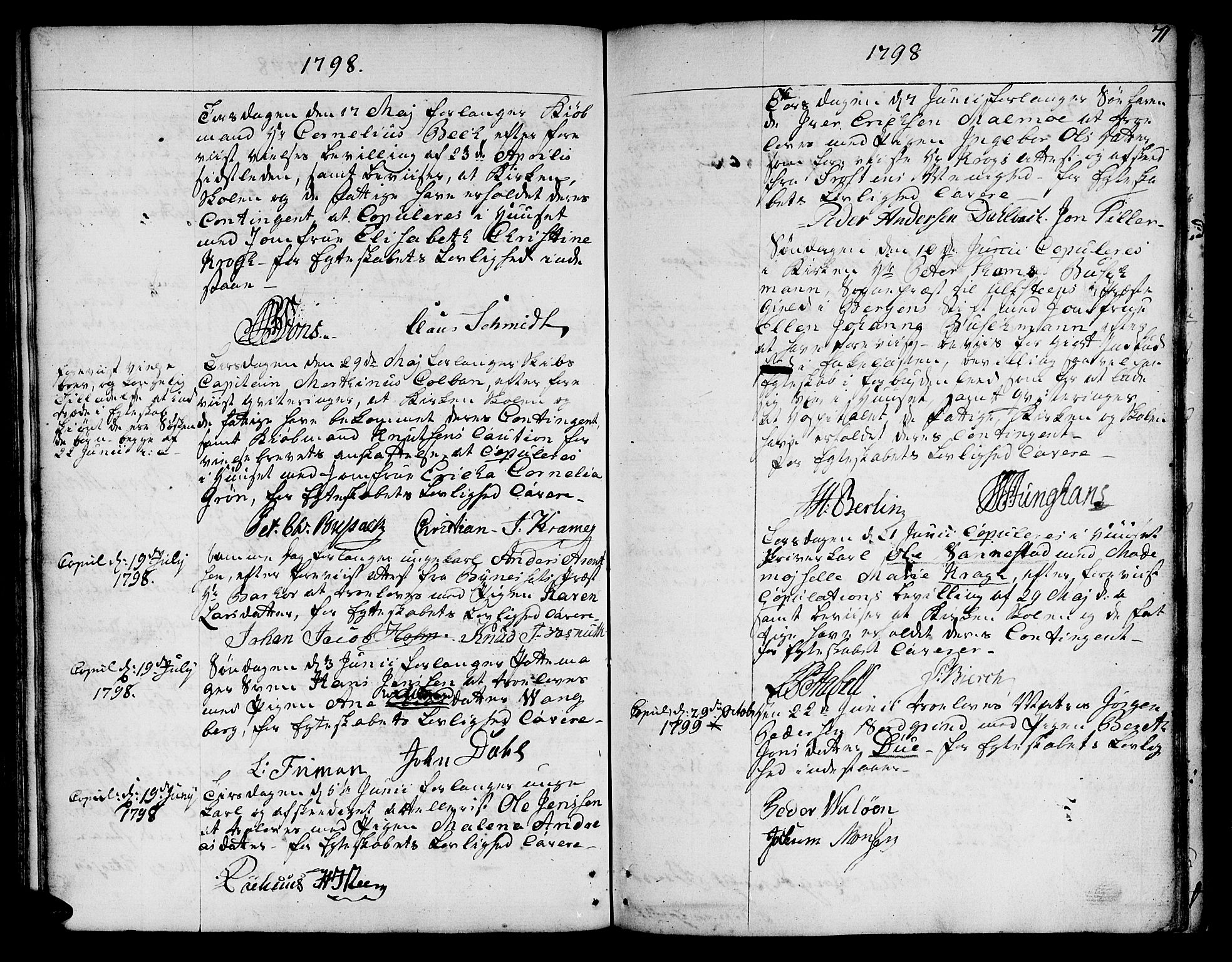 Ministerialprotokoller, klokkerbøker og fødselsregistre - Sør-Trøndelag, AV/SAT-A-1456/601/L0041: Parish register (official) no. 601A09, 1784-1801, p. 71