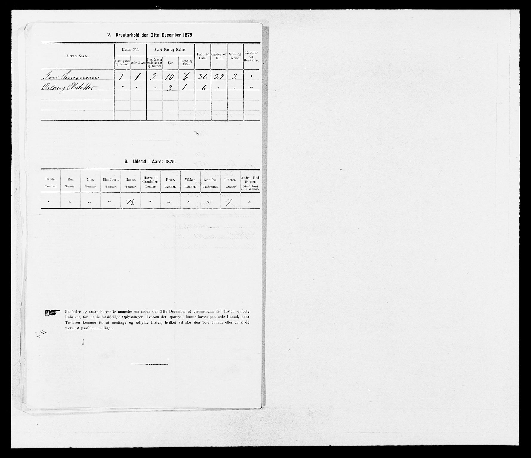 SAB, 1875 census for 1430P Indre Holmedal, 1875, p. 737