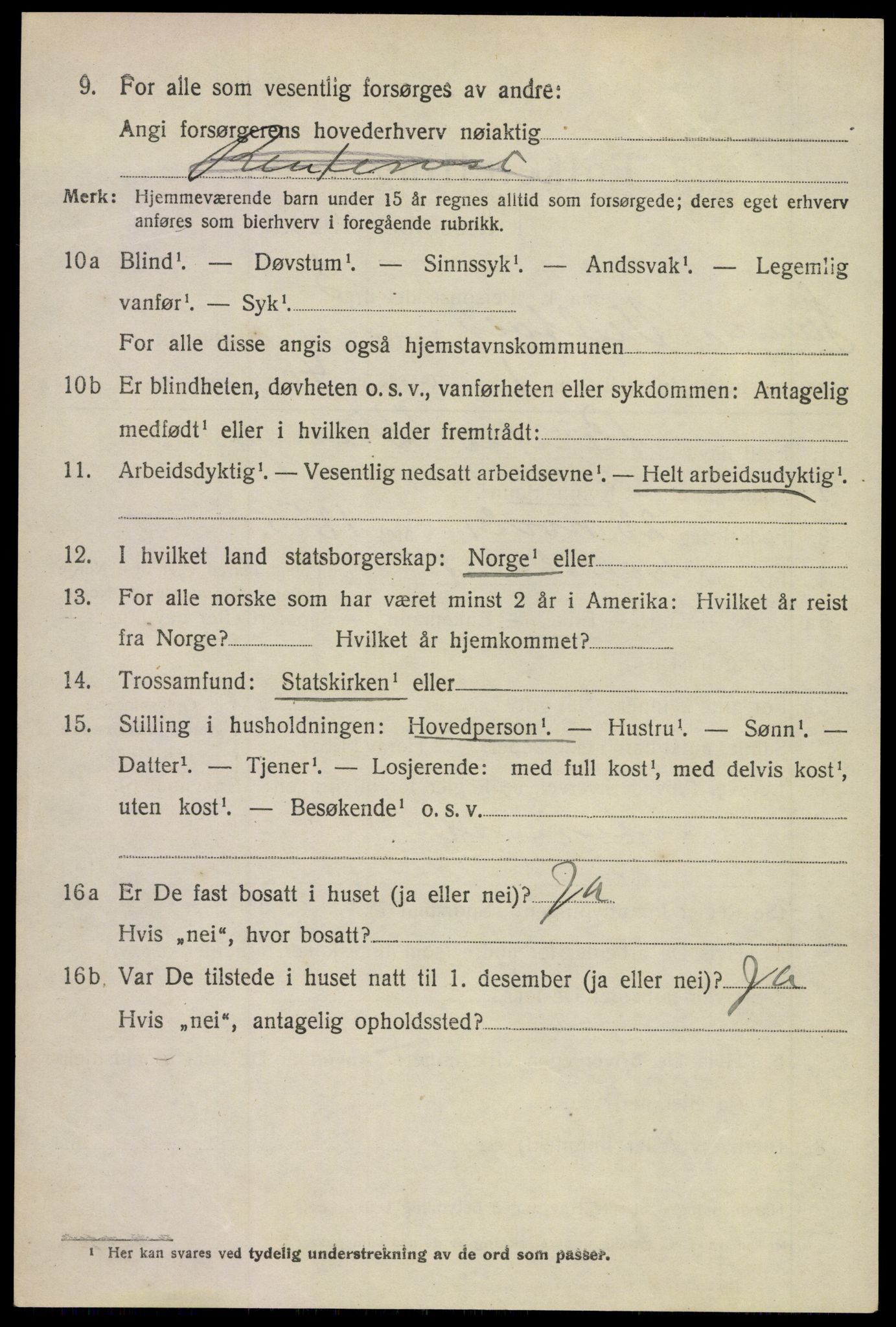 SAKO, 1920 census for Sande, 1920, p. 4055