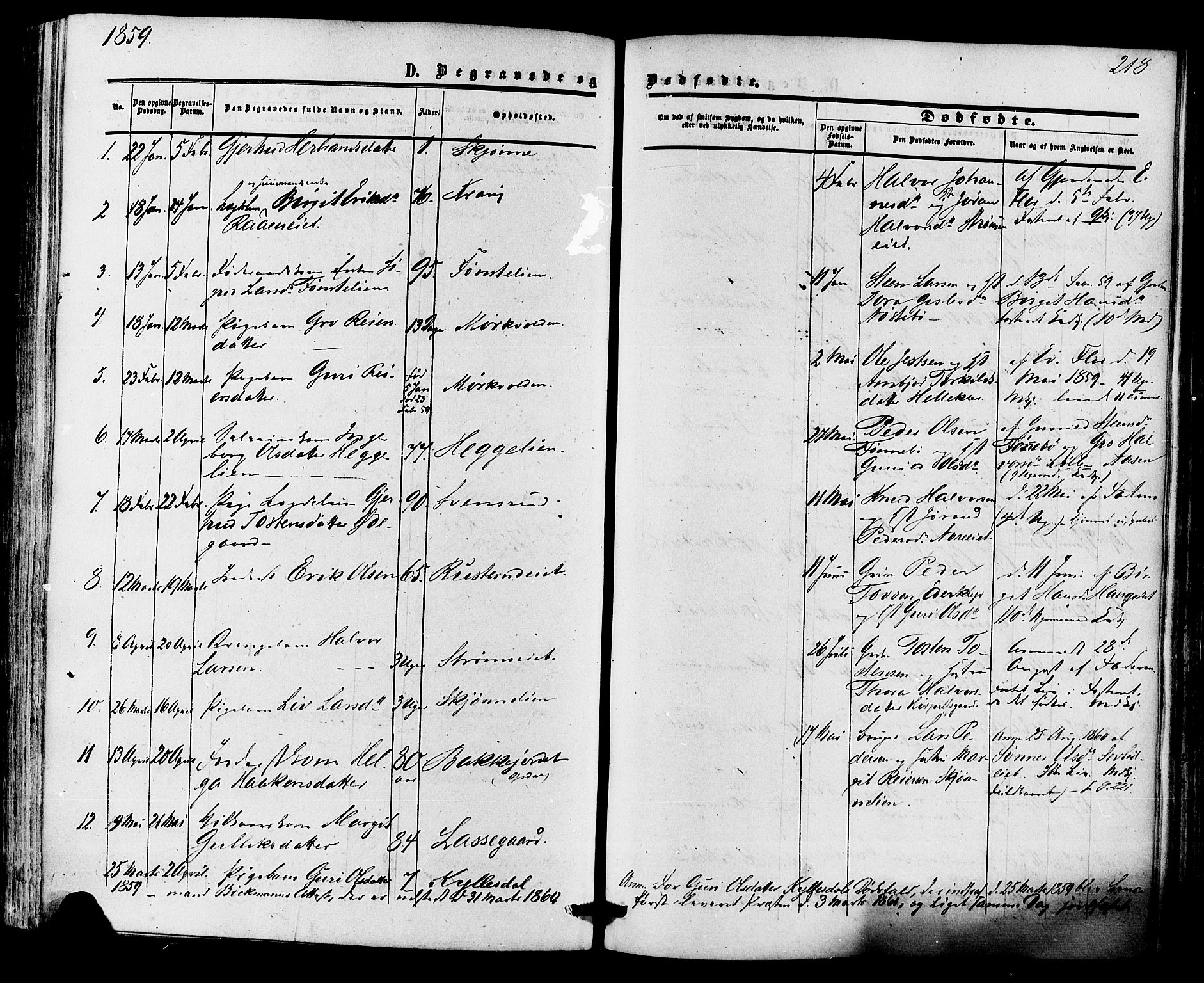 Nore kirkebøker, SAKO/A-238/F/Fa/L0003: Parish register (official) no. I 3, 1858-1866, p. 218