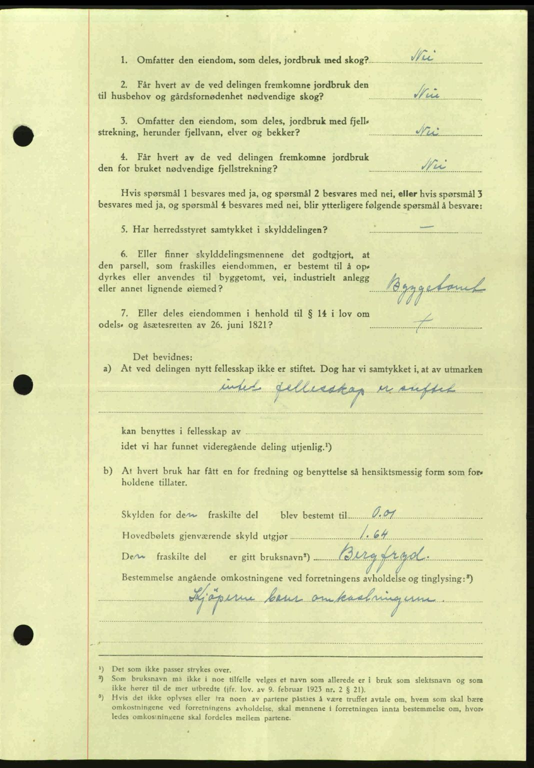 Nordmøre sorenskriveri, AV/SAT-A-4132/1/2/2Ca: Mortgage book no. A98, 1944-1944, Diary no: : 2208/1944