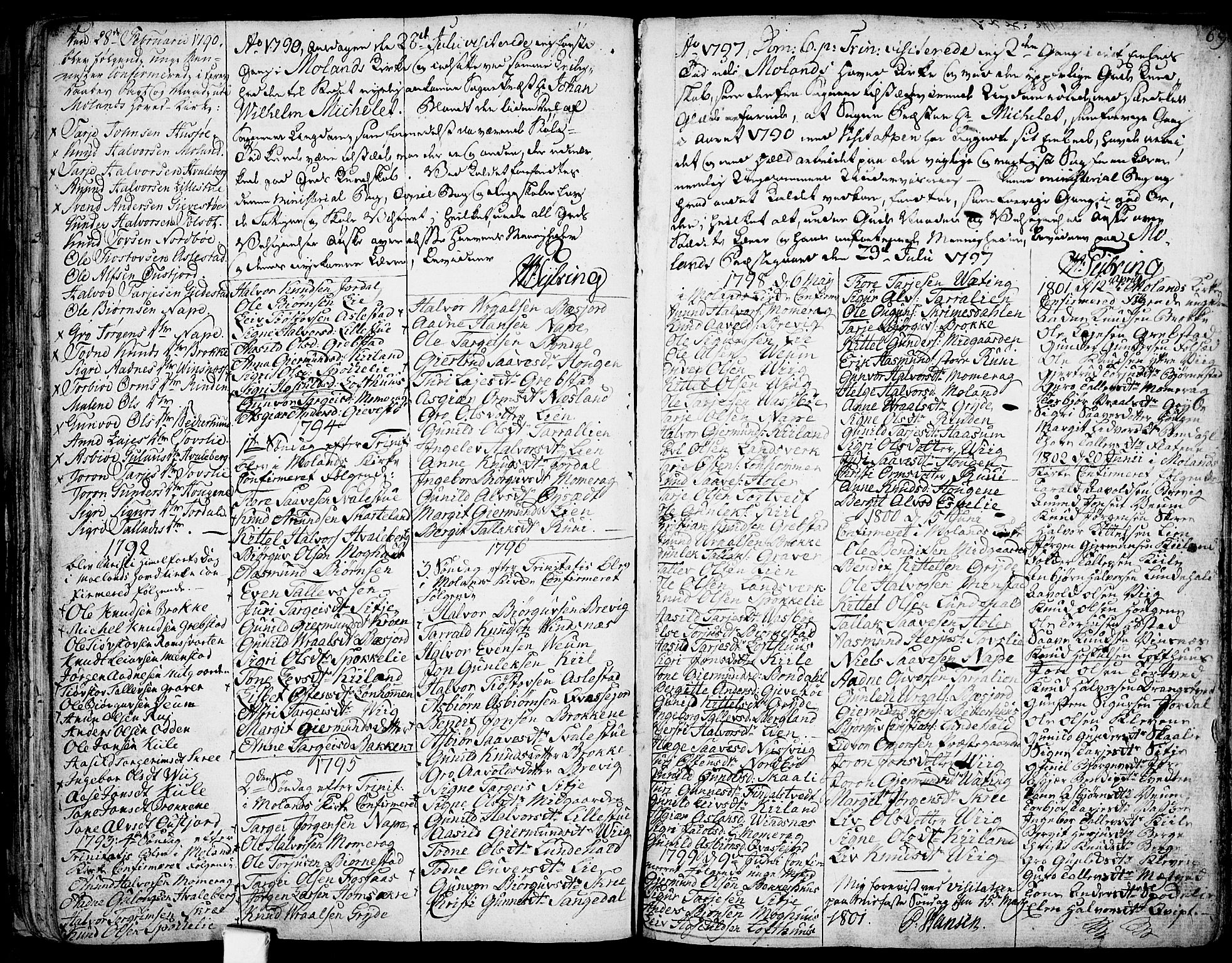 Fyresdal kirkebøker, SAKO/A-263/F/Fa/L0002: Parish register (official) no. I 2, 1769-1814, p. 69
