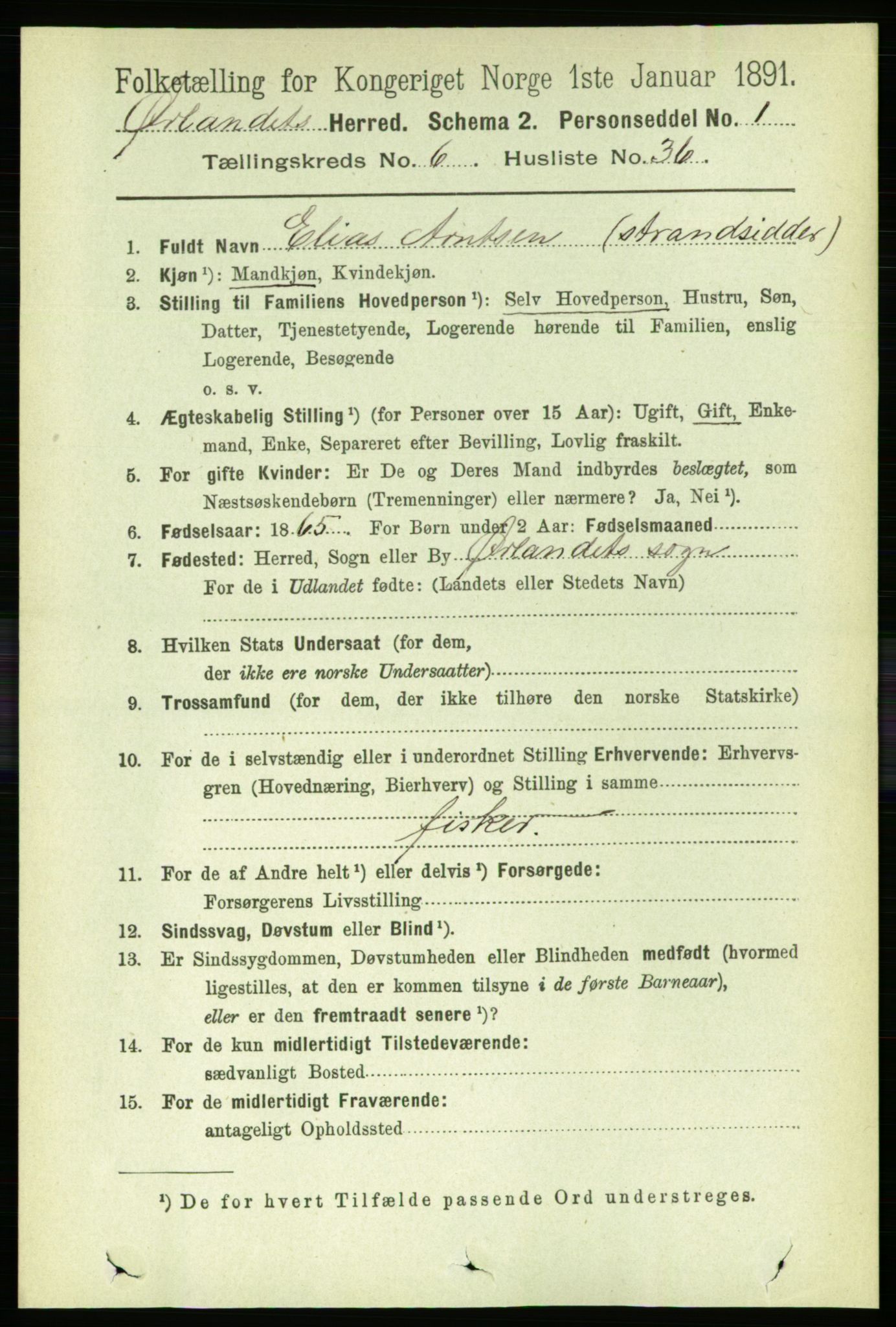 RA, 1891 census for 1621 Ørland, 1891, p. 2059