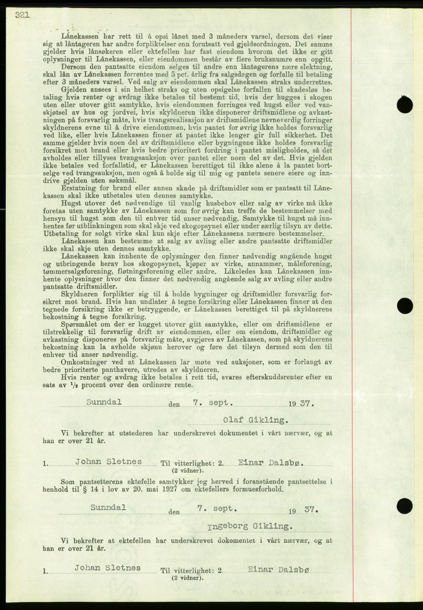 Nordmøre sorenskriveri, AV/SAT-A-4132/1/2/2Ca/L0092: Mortgage book no. B82, 1937-1938, Diary no: : 2856/1937