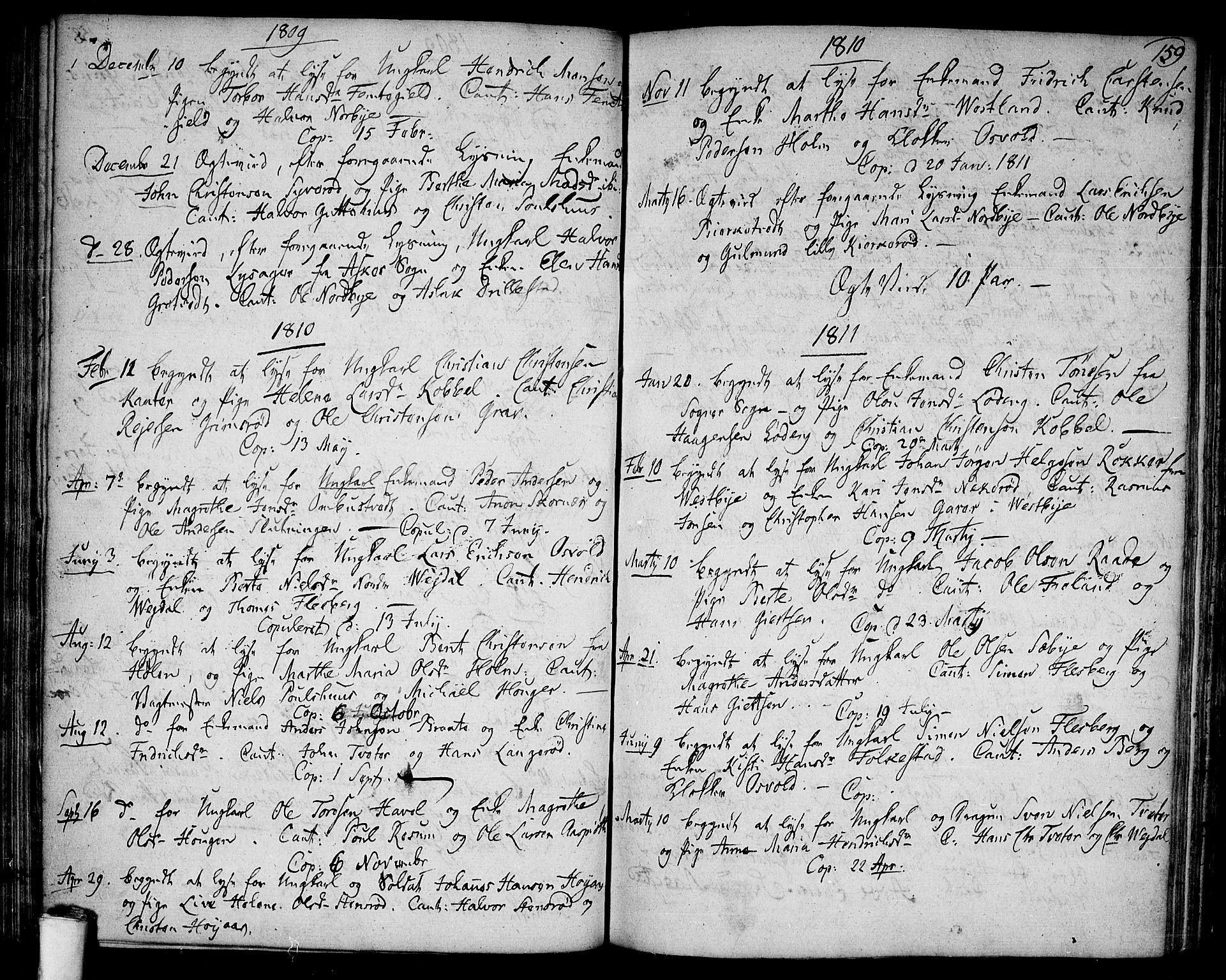 Våler prestekontor Kirkebøker, SAO/A-11083/F/Fa/L0004: Parish register (official) no. I 4, 1771-1815, p. 159