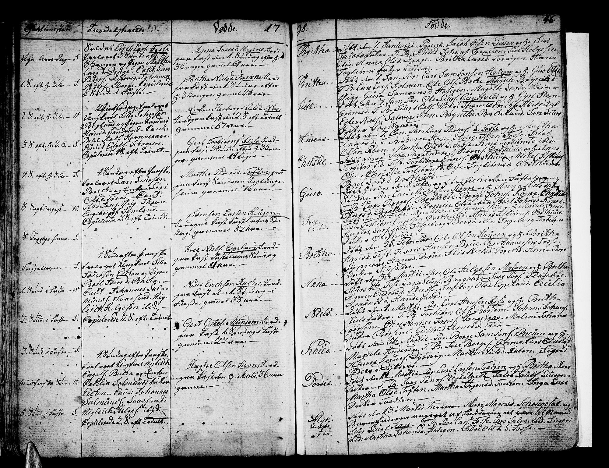 Strandebarm sokneprestembete, AV/SAB-A-78401/H/Haa: Parish register (official) no. A 4, 1788-1817, p. 46