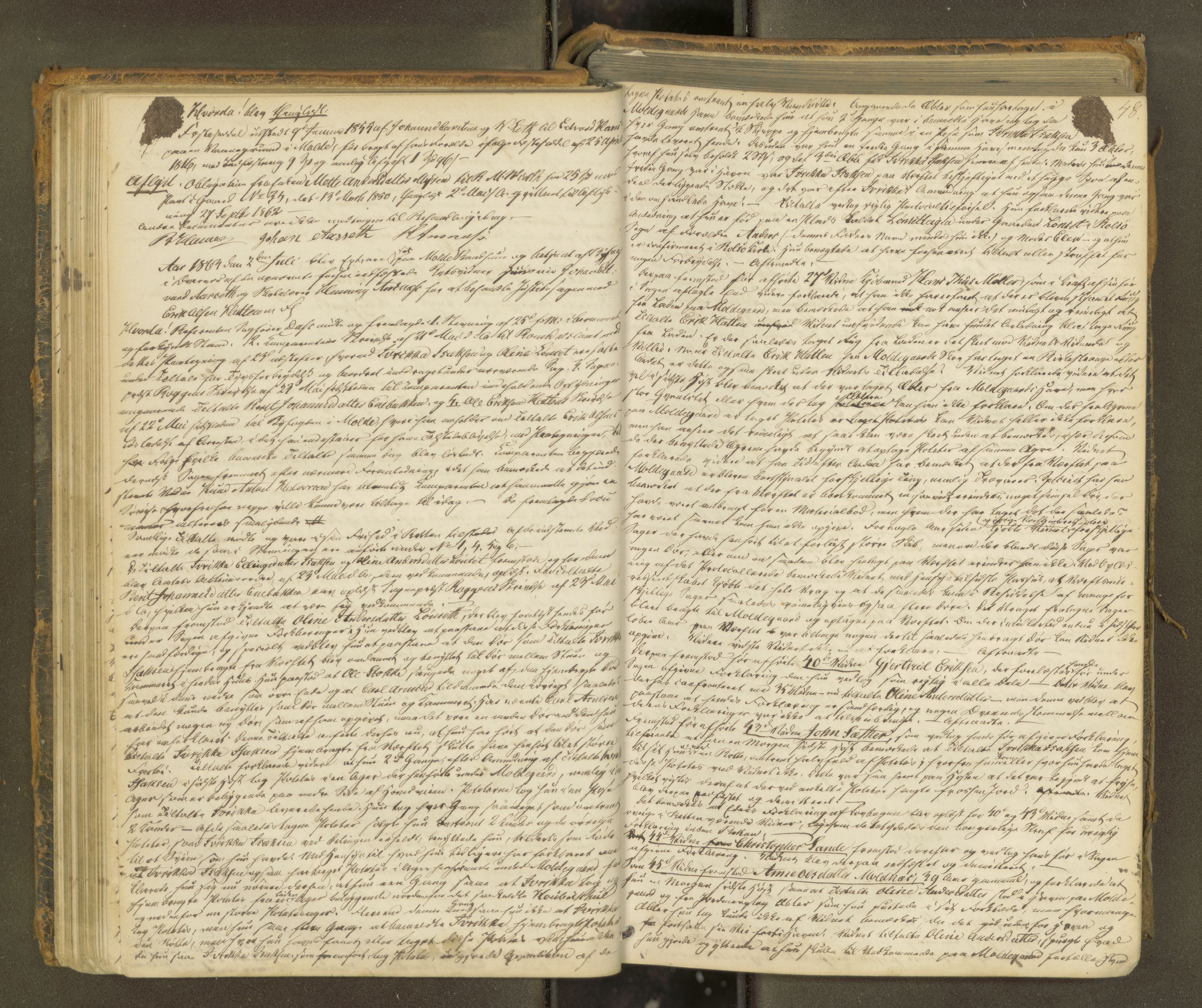 Molde byfogd, AV/SAT-A-0025/1/1A/L0010: Justisprotokoll, 1863-1869, p. 47b-48a