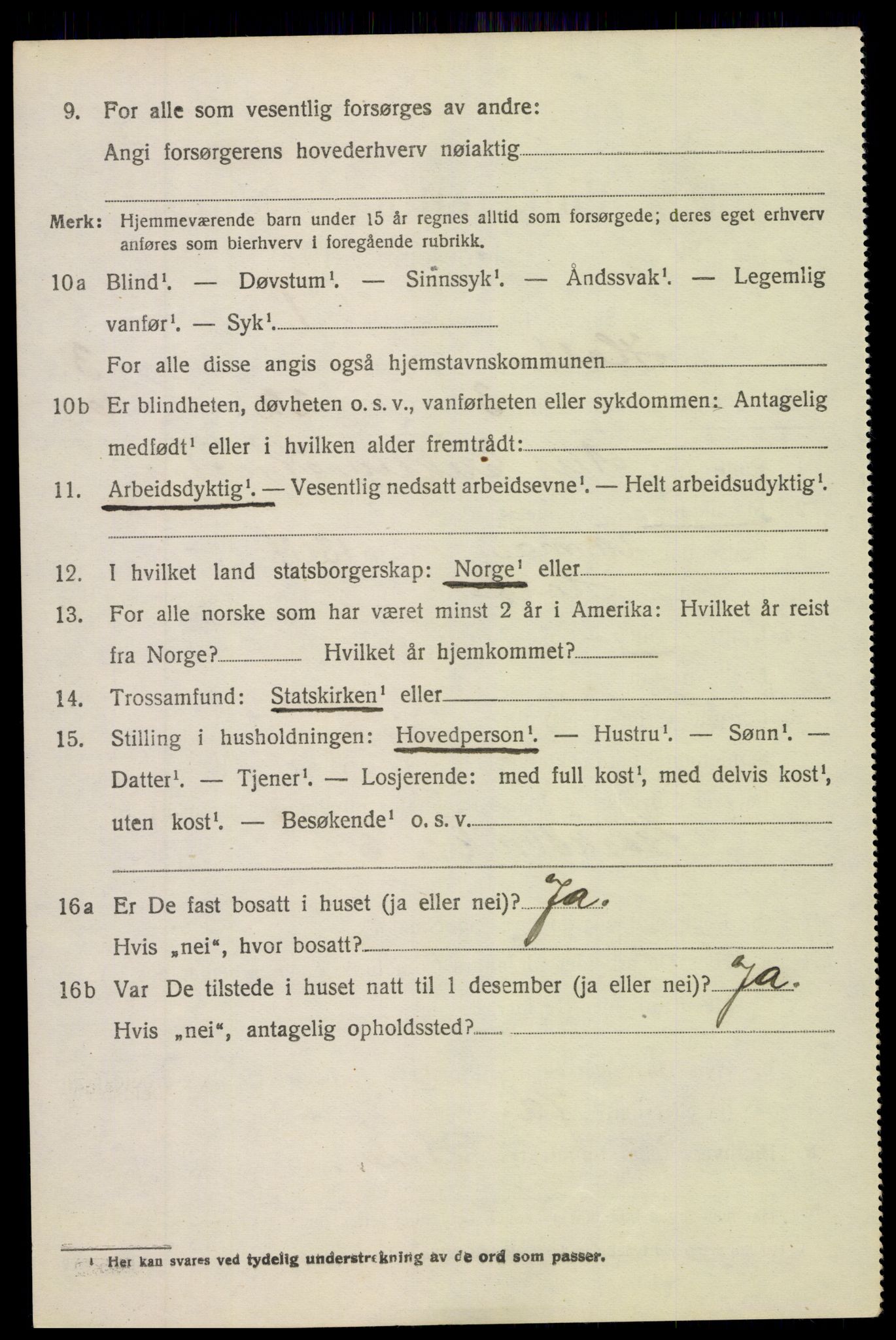 SAK, 1920 census for Holt, 1920, p. 2411