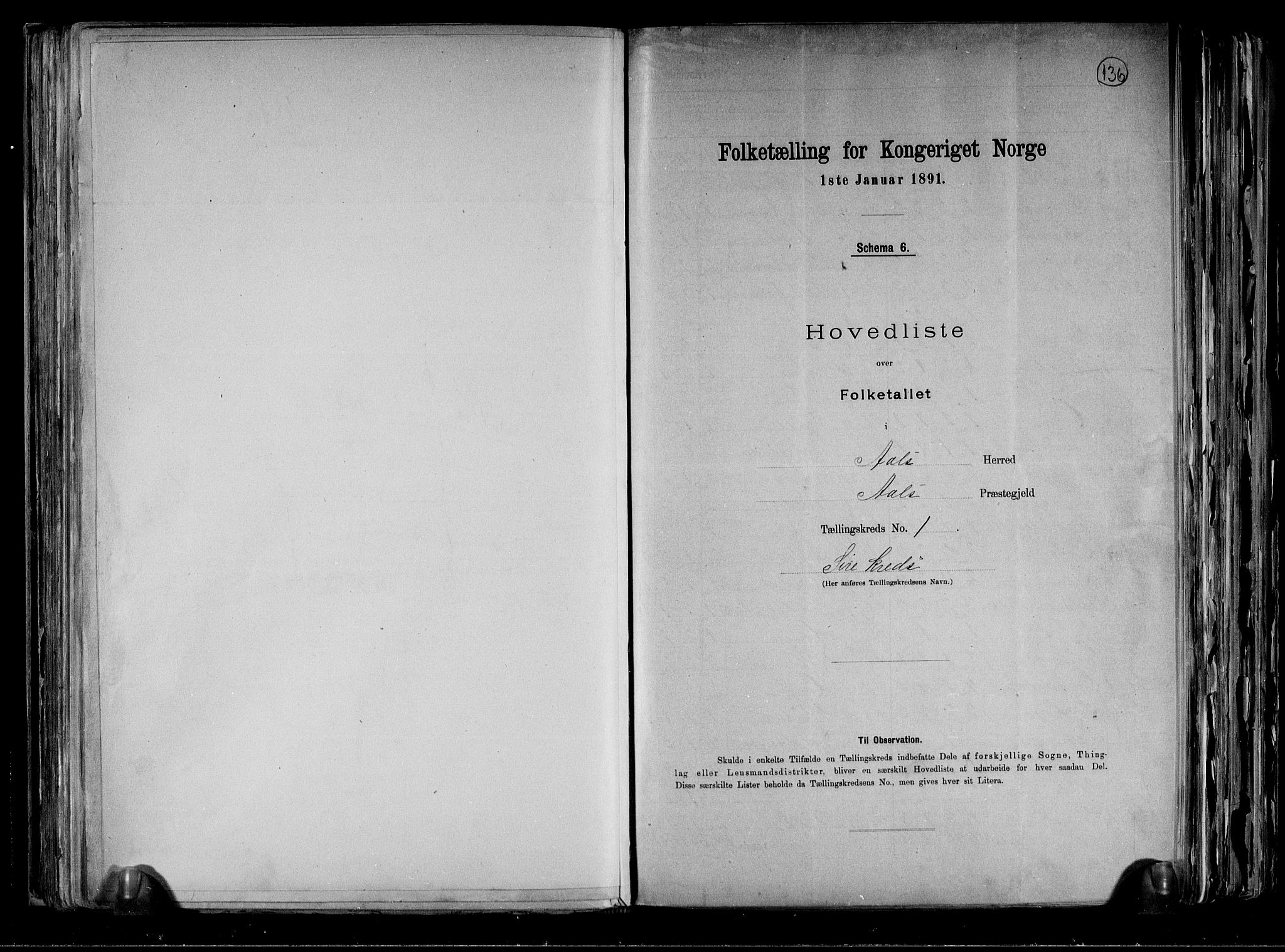 RA, 1891 census for 0619 Ål, 1891, p. 6