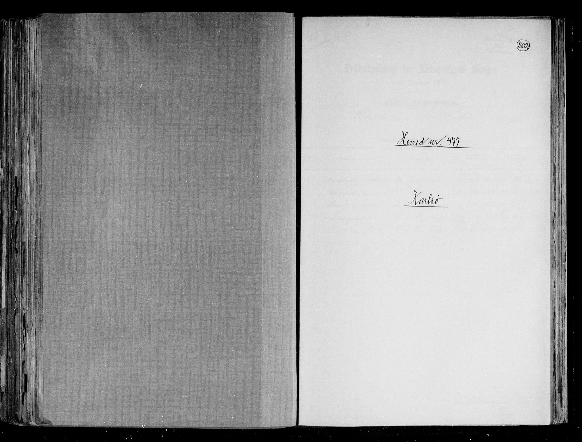 RA, 1891 census for 1936 Karlsøy, 1891, p. 1