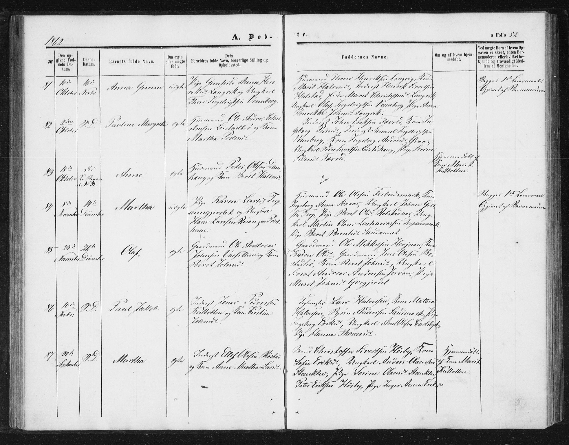 Ministerialprotokoller, klokkerbøker og fødselsregistre - Sør-Trøndelag, SAT/A-1456/616/L0408: Parish register (official) no. 616A05, 1857-1865, p. 52