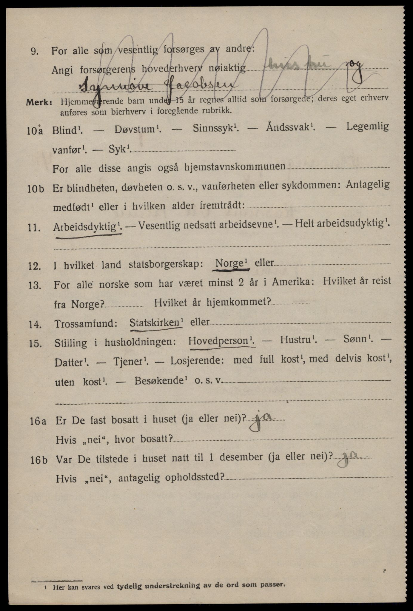 SAST, 1920 census for Stavanger, 1920, p. 103113