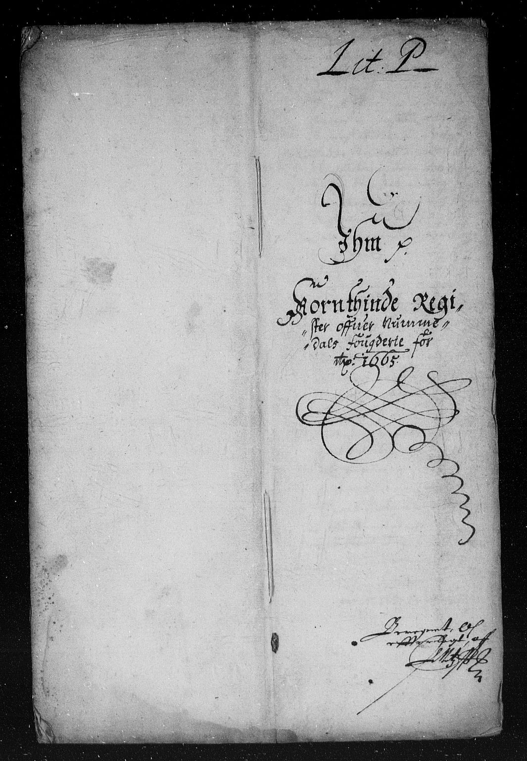 Rentekammeret inntil 1814, Reviderte regnskaper, Stiftamtstueregnskaper, Trondheim stiftamt og Nordland amt, AV/RA-EA-6044/R/Rd/L0012: Trondheim stiftamt, 1665