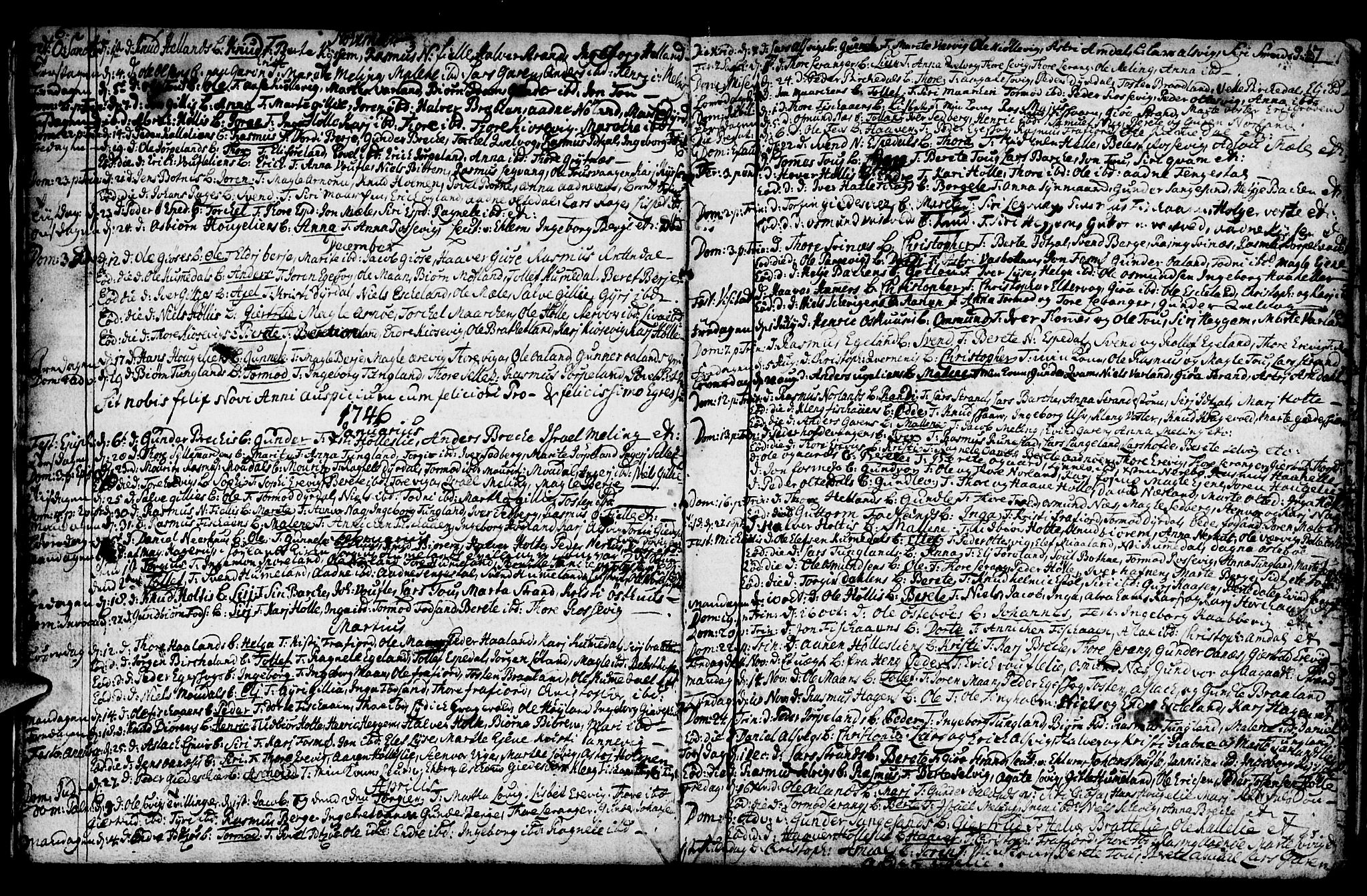 Strand sokneprestkontor, SAST/A-101828/H/Ha/Haa/L0002: Parish register (official) no. A 2, 1744-1768, p. 6-7