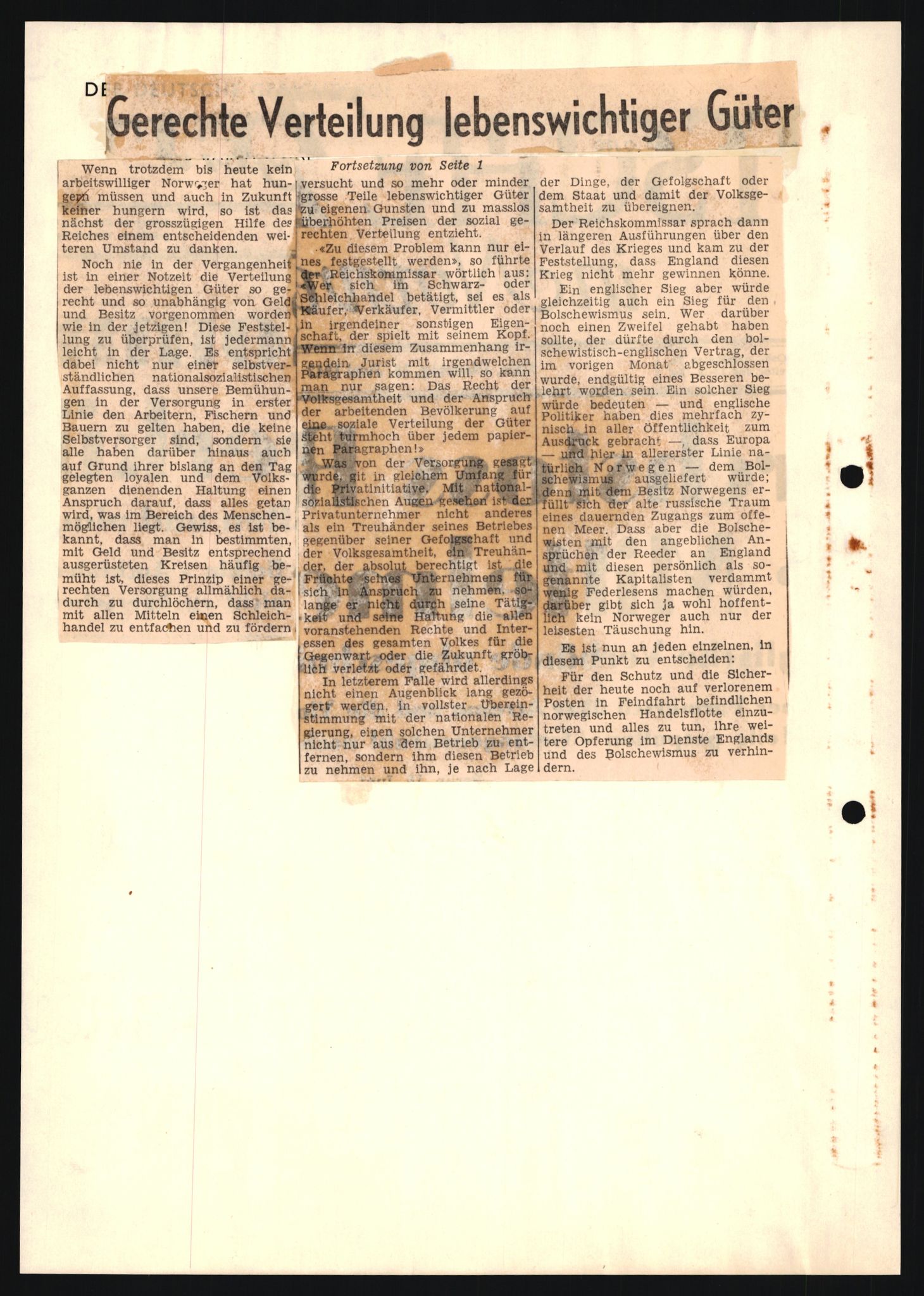 Forsvarets Overkommando. 2 kontor. Arkiv 11.4. Spredte tyske arkivsaker, AV/RA-RAFA-7031/D/Dar/Darb/L0013: Reichskommissariat - Hauptabteilung Vervaltung, 1917-1942, p. 1399