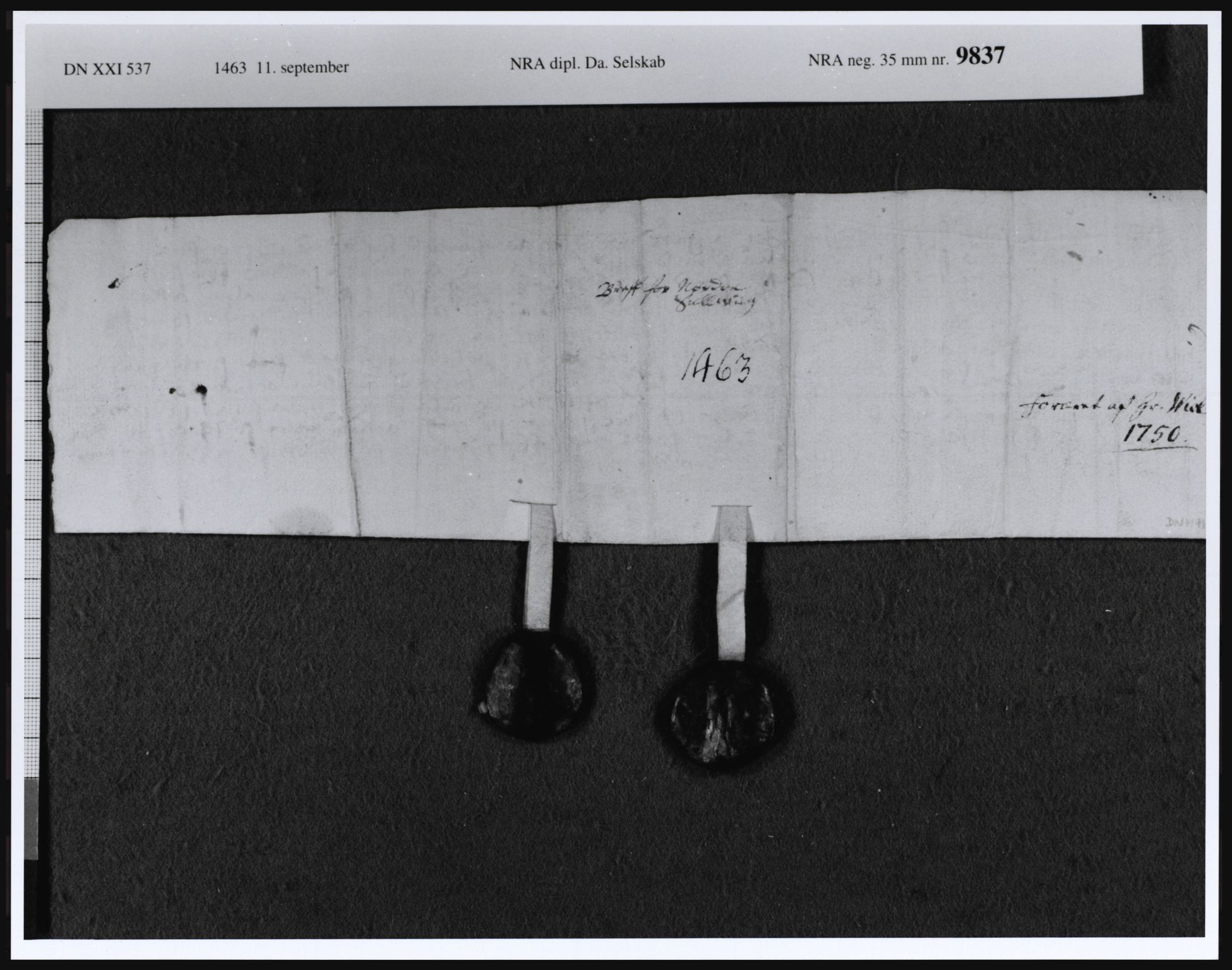 Riksarkivets diplomsamling, AV/RA-EA-5965/F09/L0001: Dokumenter, 1460-1568, p. 4