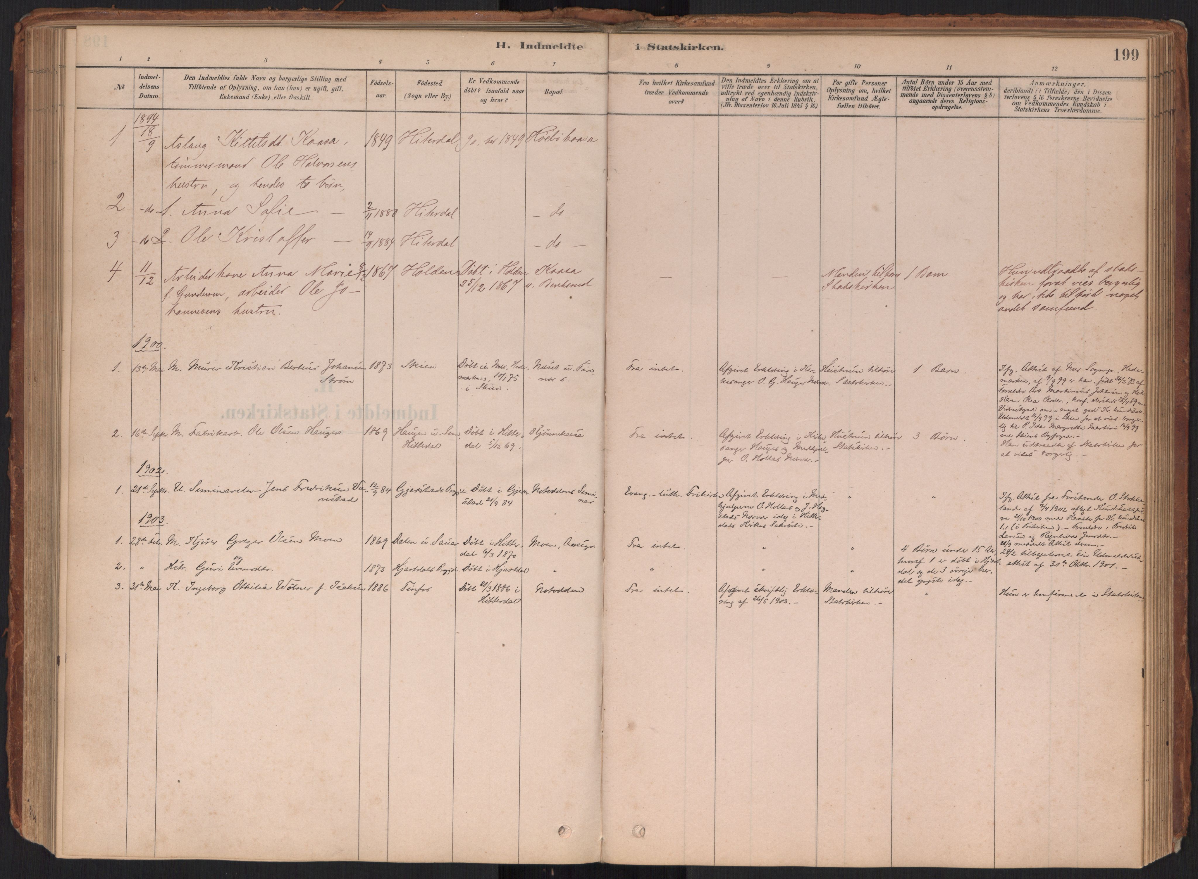 Heddal kirkebøker, AV/SAKO-A-268/F/Fa/L0009: Parish register (official) no. I 9, 1878-1903