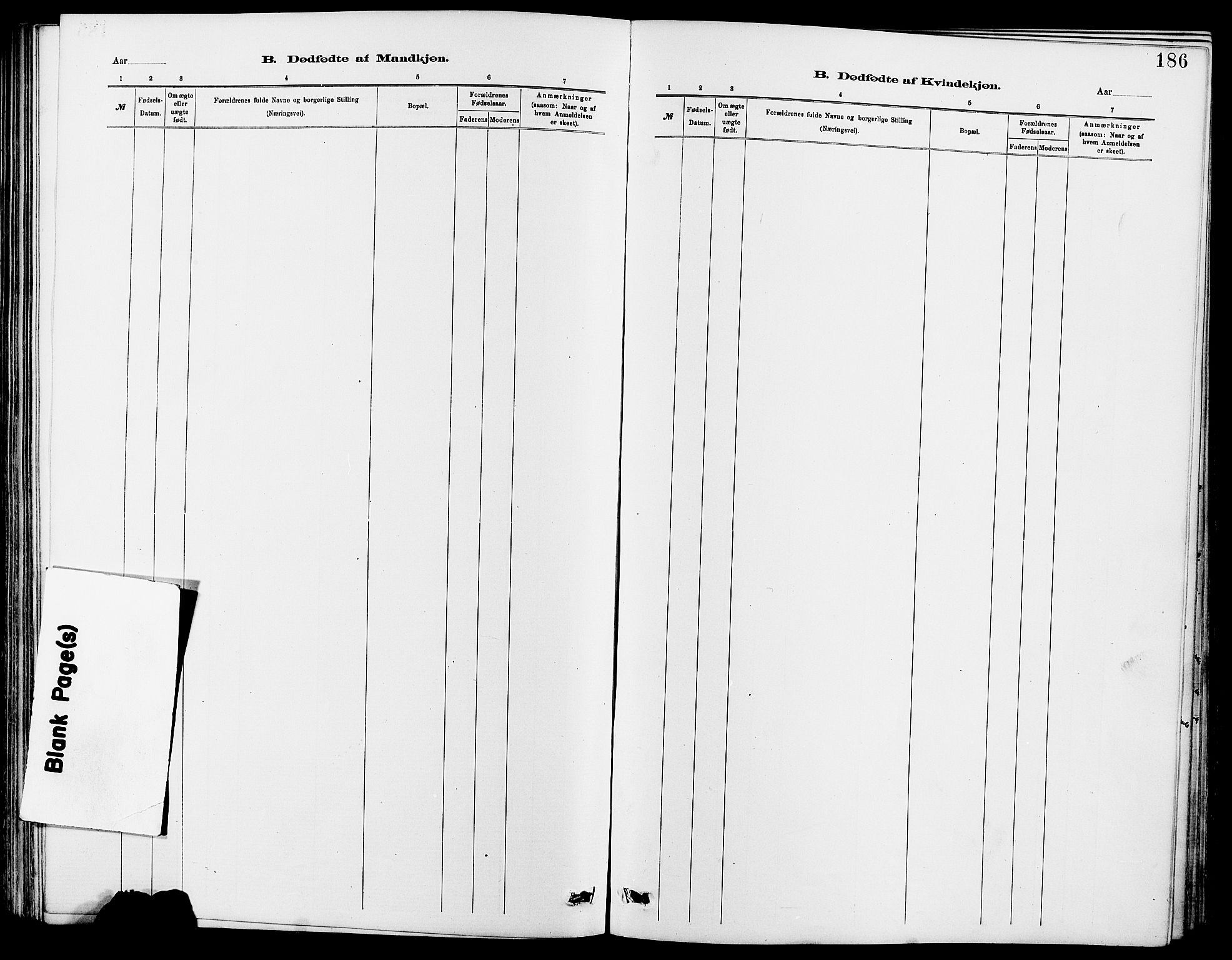 Dovre prestekontor, SAH/PREST-066/H/Ha/Hab/L0002: Parish register (copy) no. 2, 1881-1907, p. 186