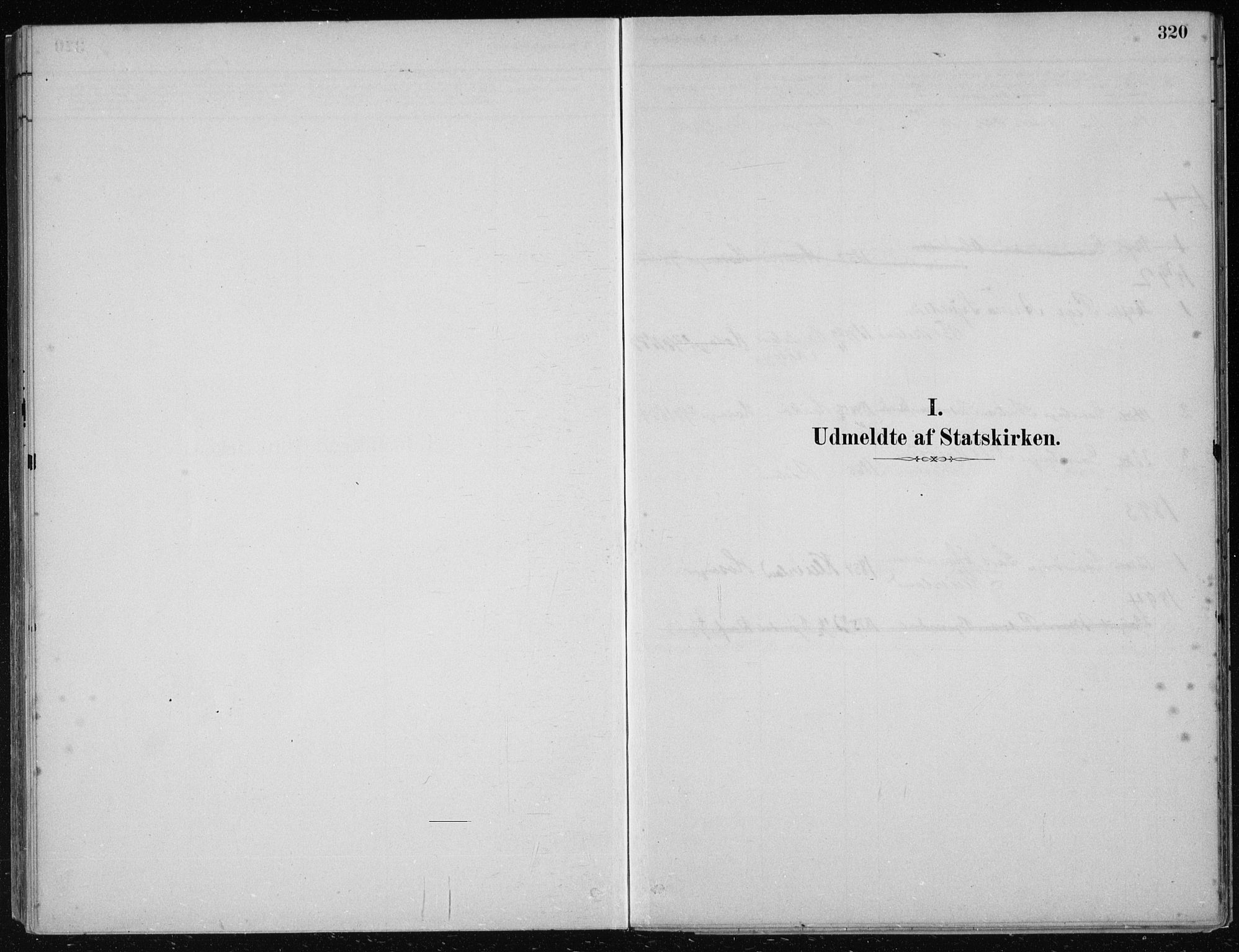 Hosanger sokneprestembete, SAB/A-75801/H/Haa: Parish register (official) no. B  1, 1880-1896, p. 320