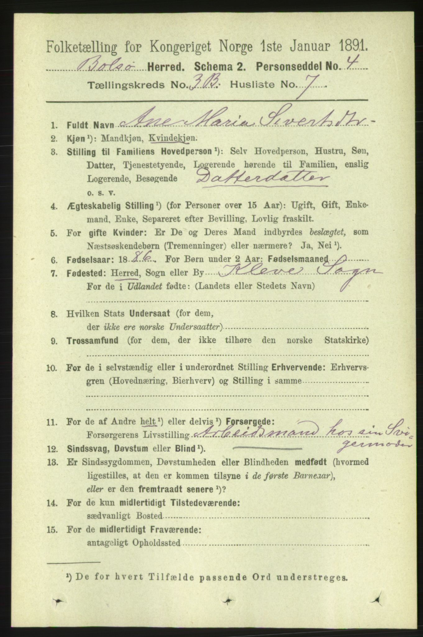 RA, 1891 census for 1544 Bolsøy, 1891, p. 2123