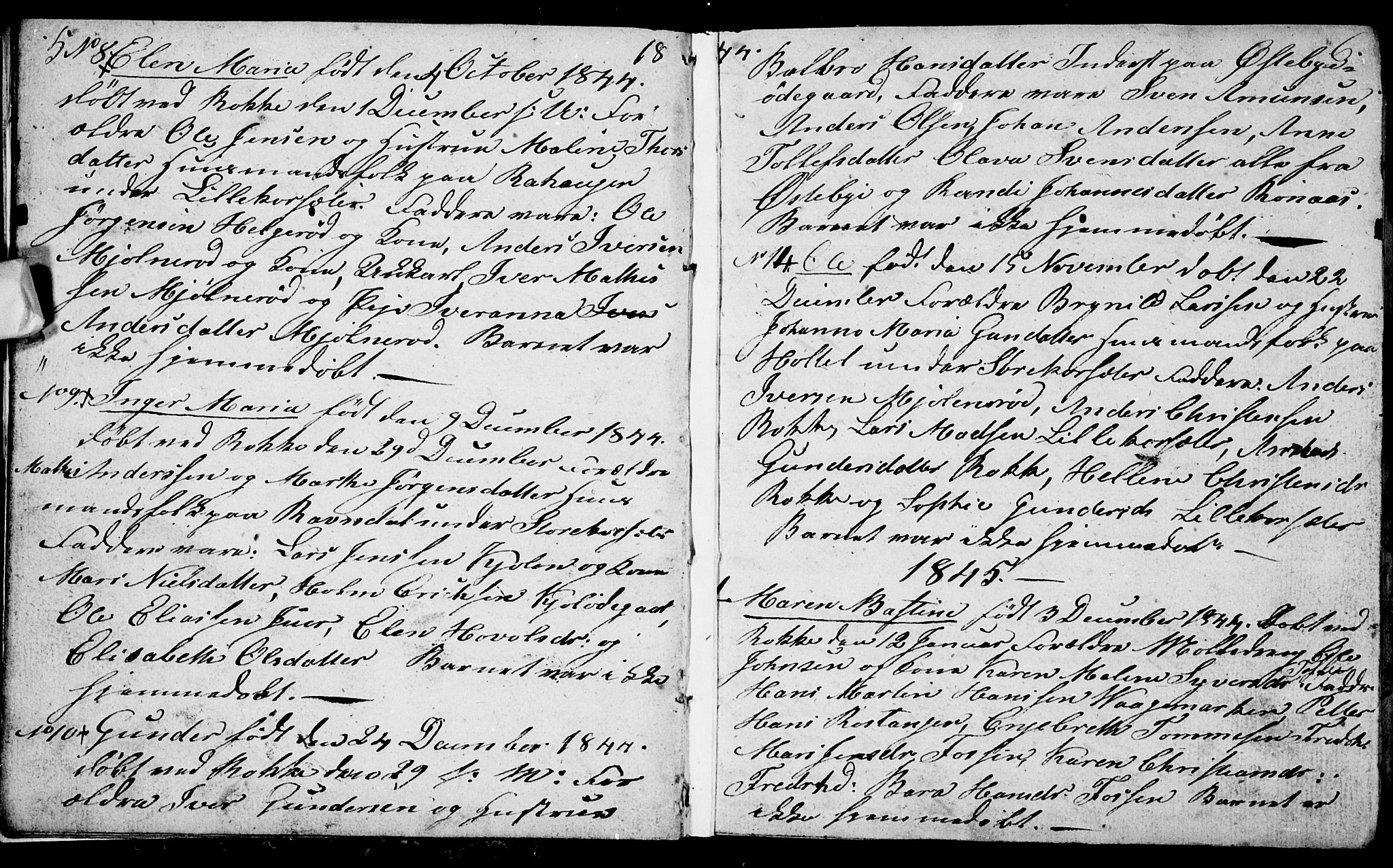 Berg prestekontor Kirkebøker, AV/SAO-A-10902/G/Gc/L0001: Parish register (copy) no. III 1, 1844-1855, p. 5-6