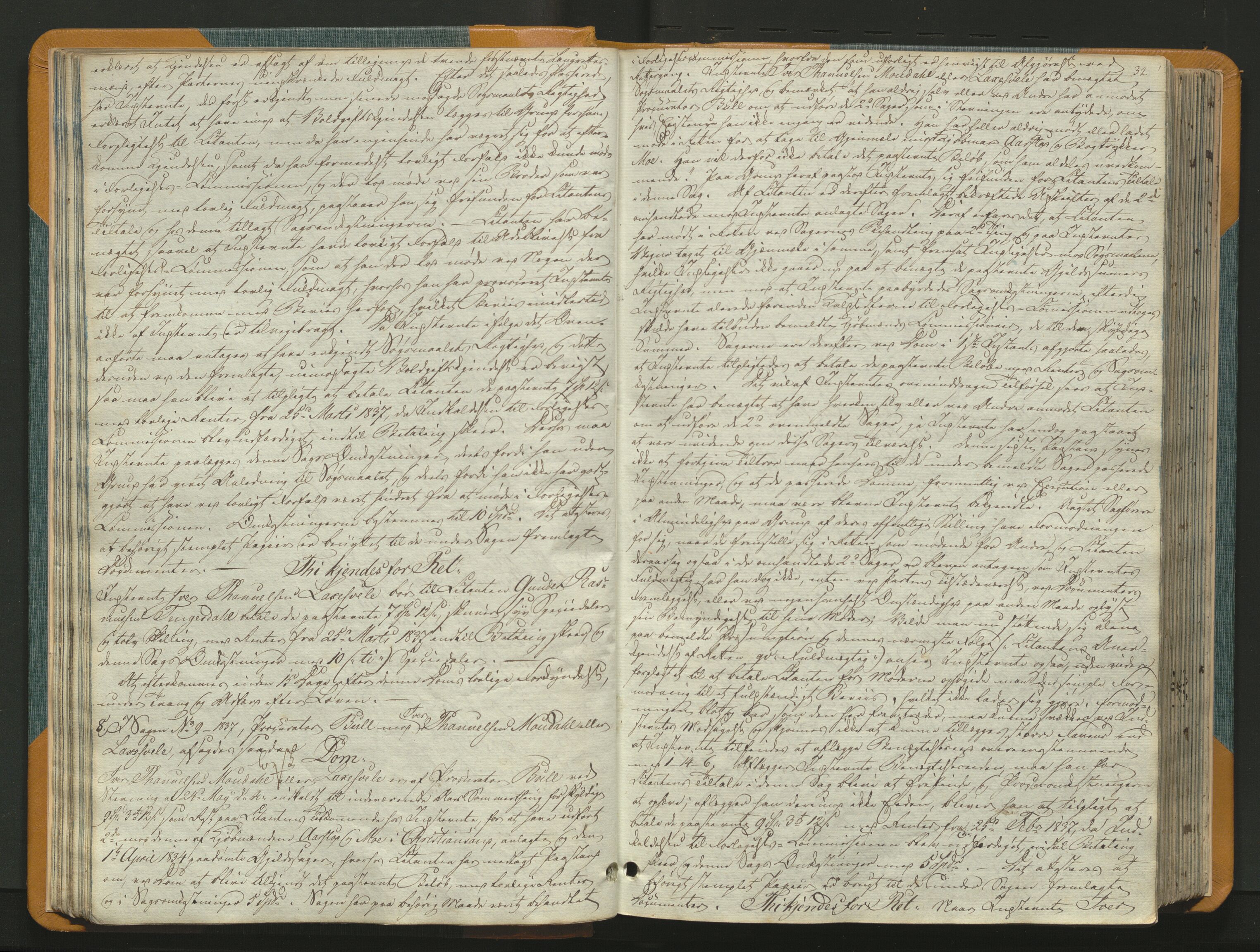 Jæren og Dalane sorenskriveri, AV/SAST-A-100306/3/30/30BAA/L0003: Tingbok for Dalane, 1837-1843, p. 31b-32a