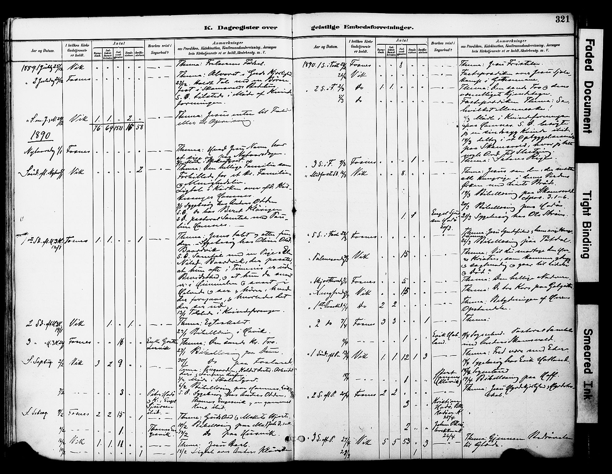 Ministerialprotokoller, klokkerbøker og fødselsregistre - Nord-Trøndelag, SAT/A-1458/774/L0628: Parish register (official) no. 774A02, 1887-1903, p. 321