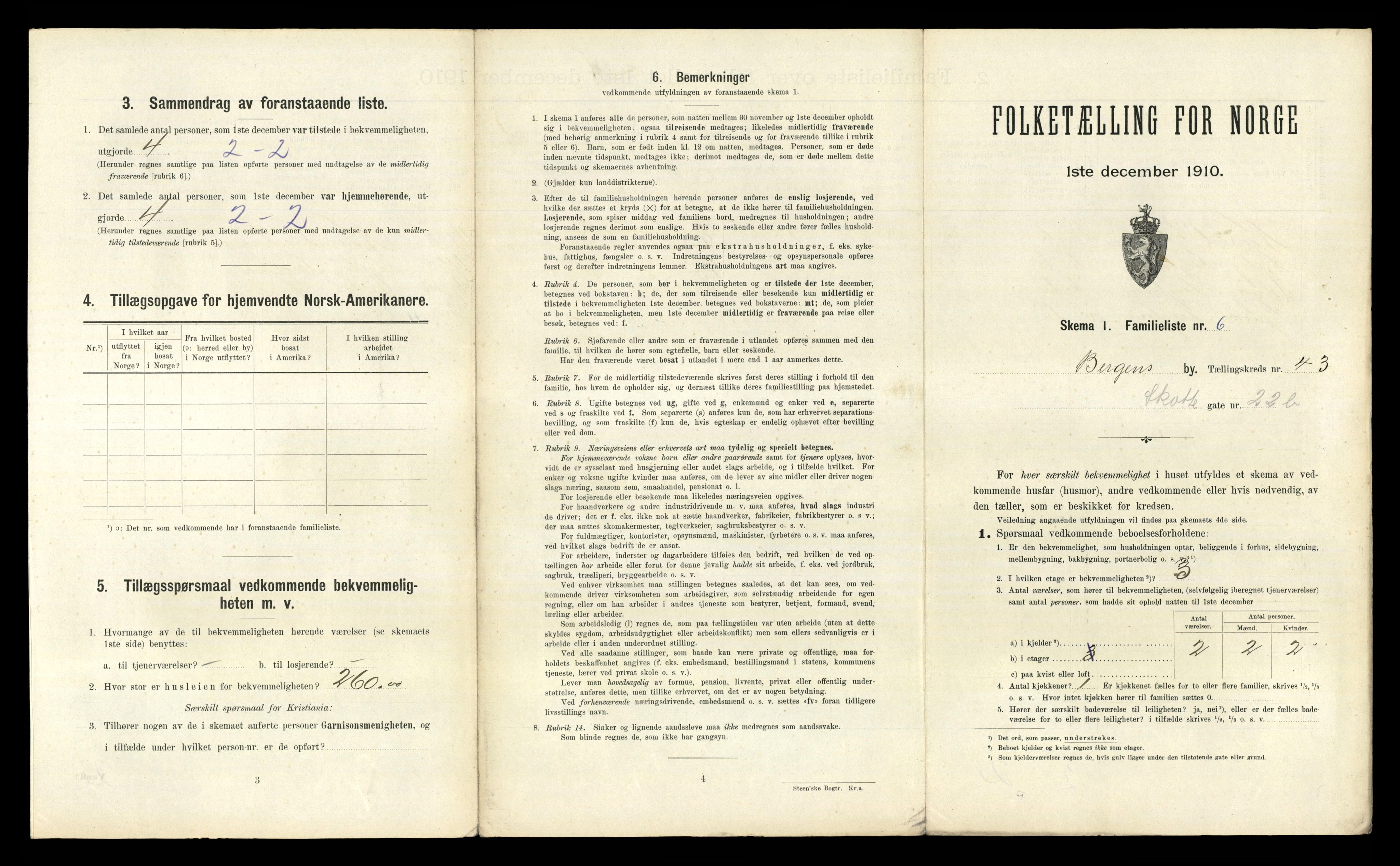 RA, 1910 census for Bergen, 1910, p. 14887