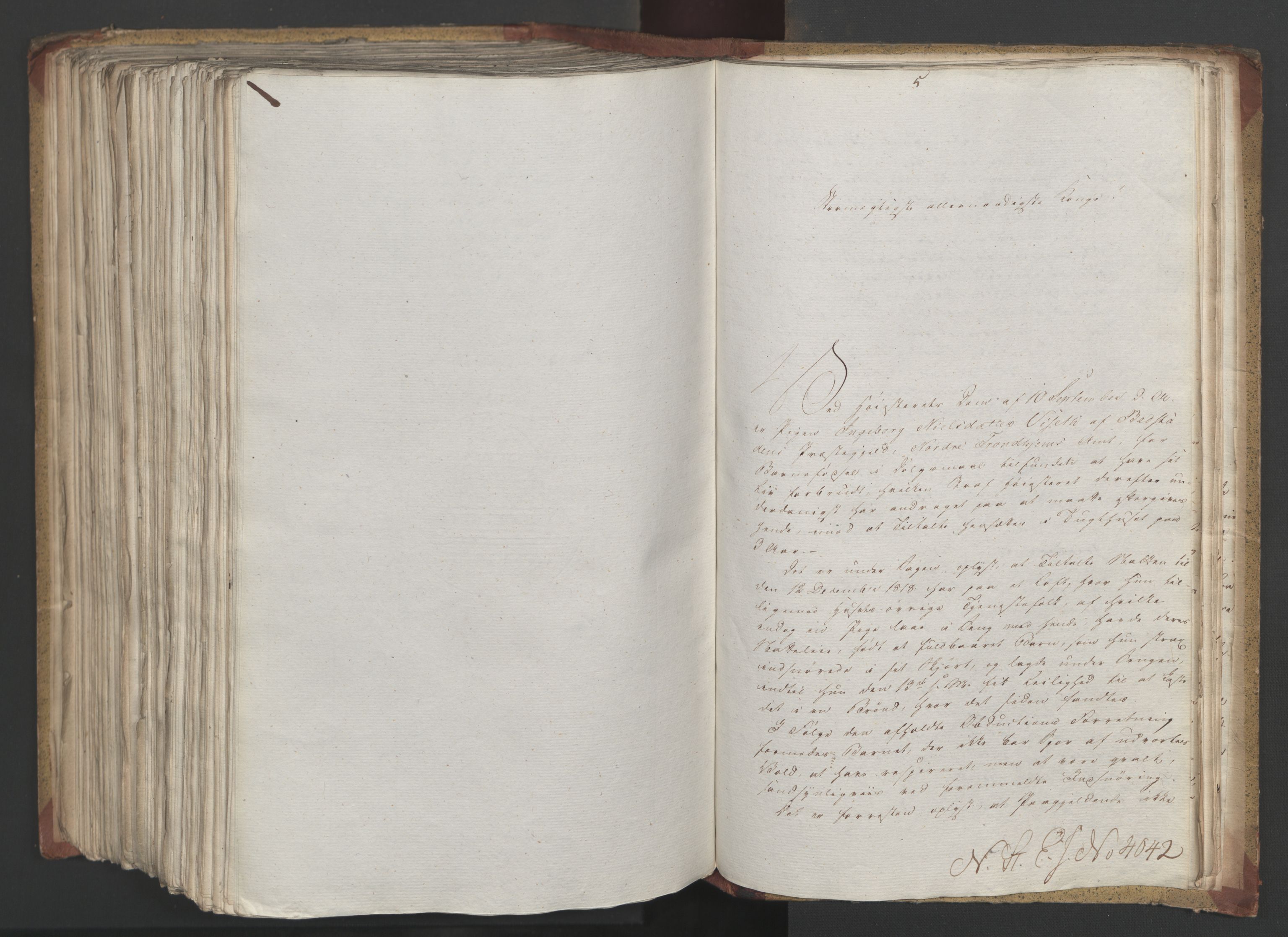 Statsrådsavdelingen i Stockholm, AV/RA-S-1003/D/Da/L0019: Regjeringsinnstillinger nr. 3856-4052, 1819, p. 462