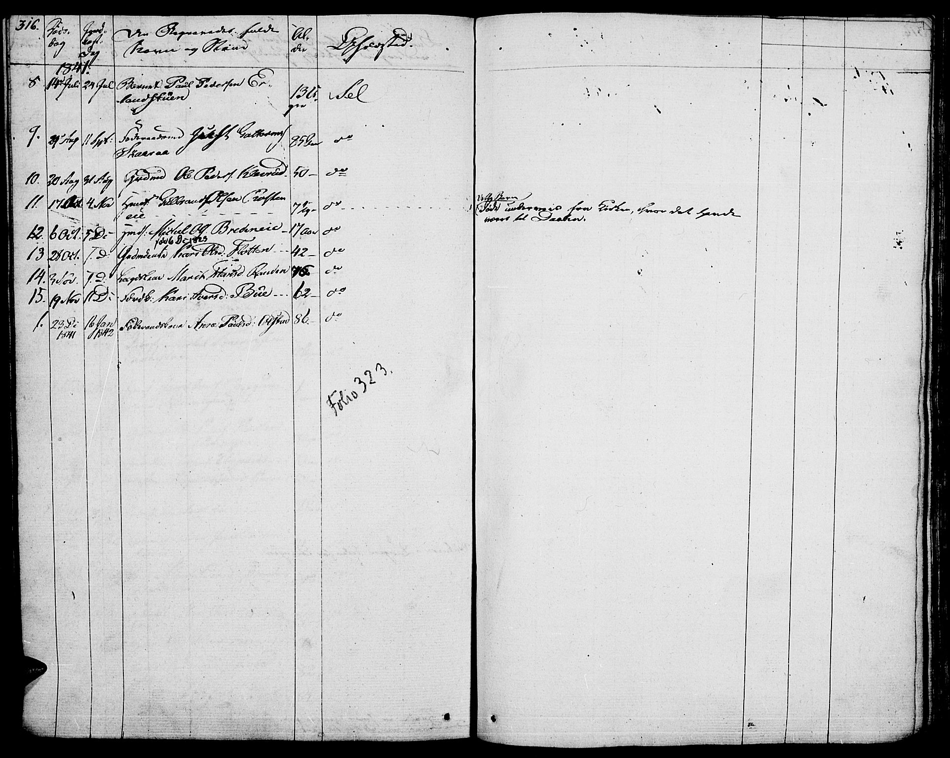 Vågå prestekontor, SAH/PREST-076/H/Ha/Haa/L0004: Parish register (official) no. 4 /3, 1834-1842, p. 316