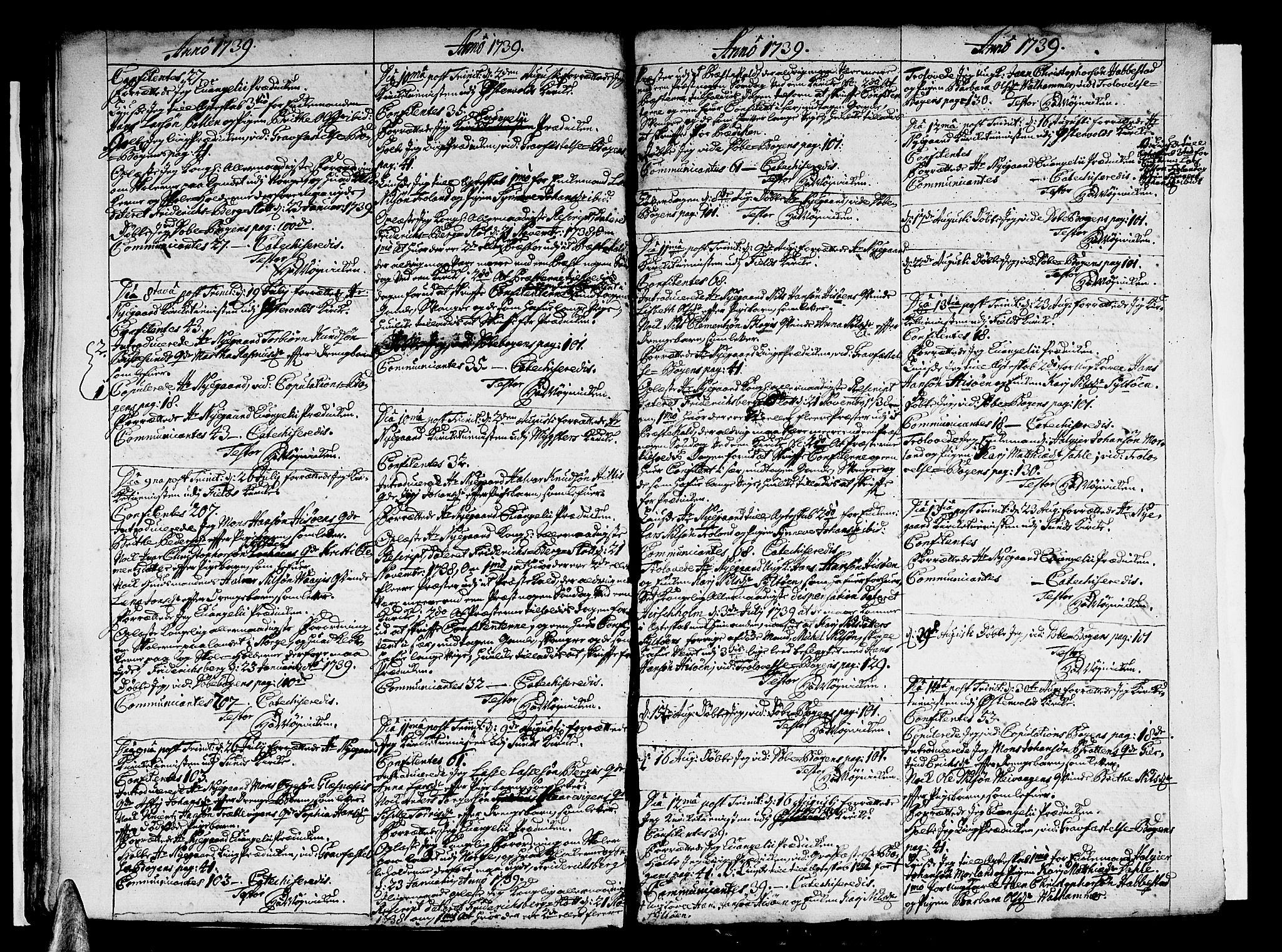 Sund sokneprestembete, AV/SAB-A-99930: Parish register (official) no. A 1, 1729-1740